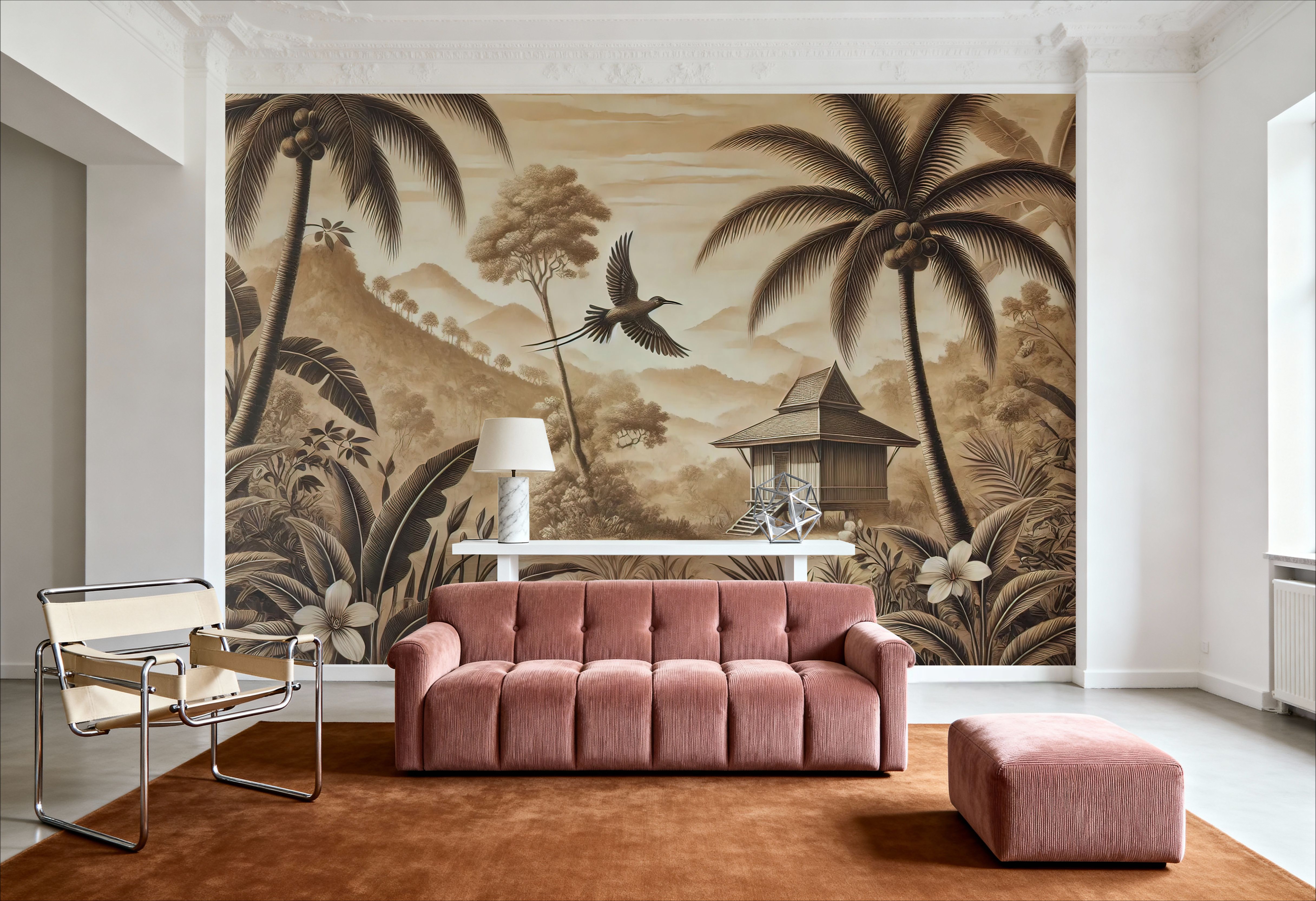 Bird Among Palms