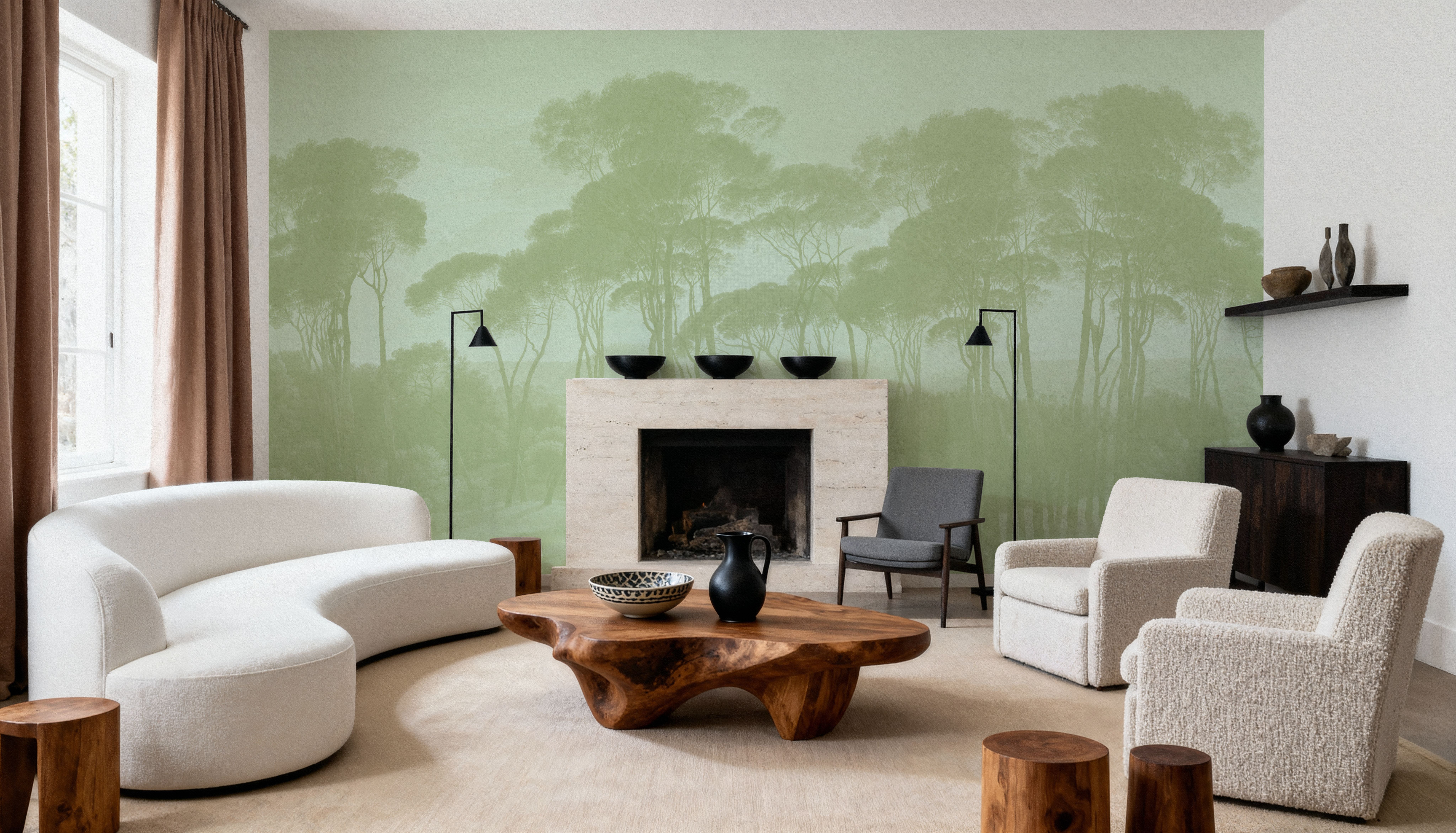 Mediterranean Pine Landscape, Pistachio