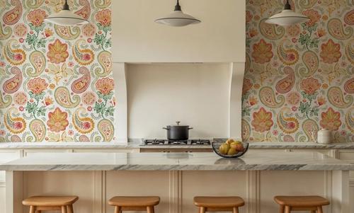 Harvest Paisley Mini White