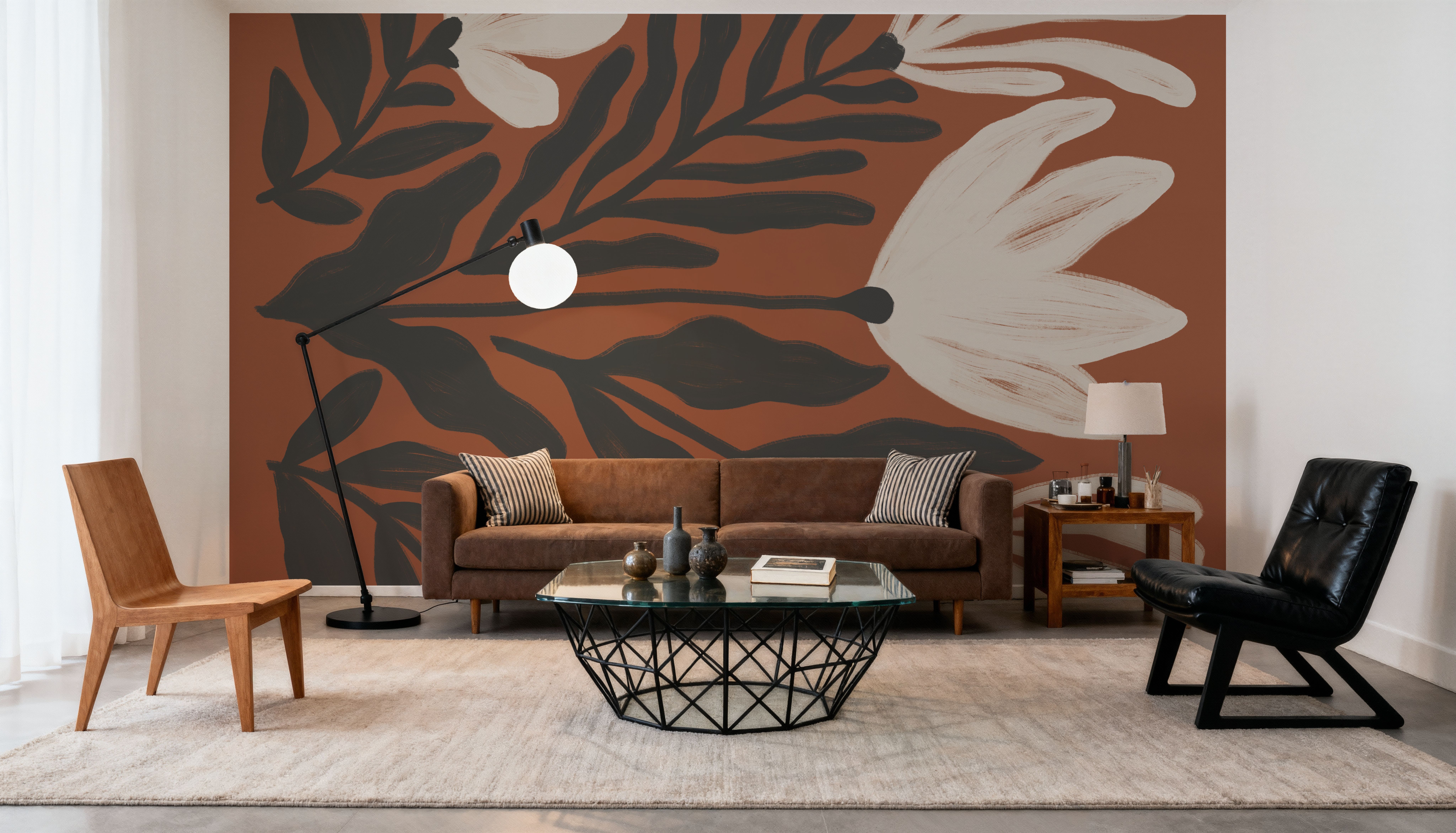 Simple Petals II Brown