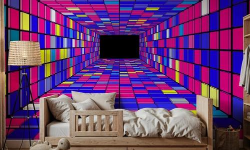 Retro Game Tunnel, Purple