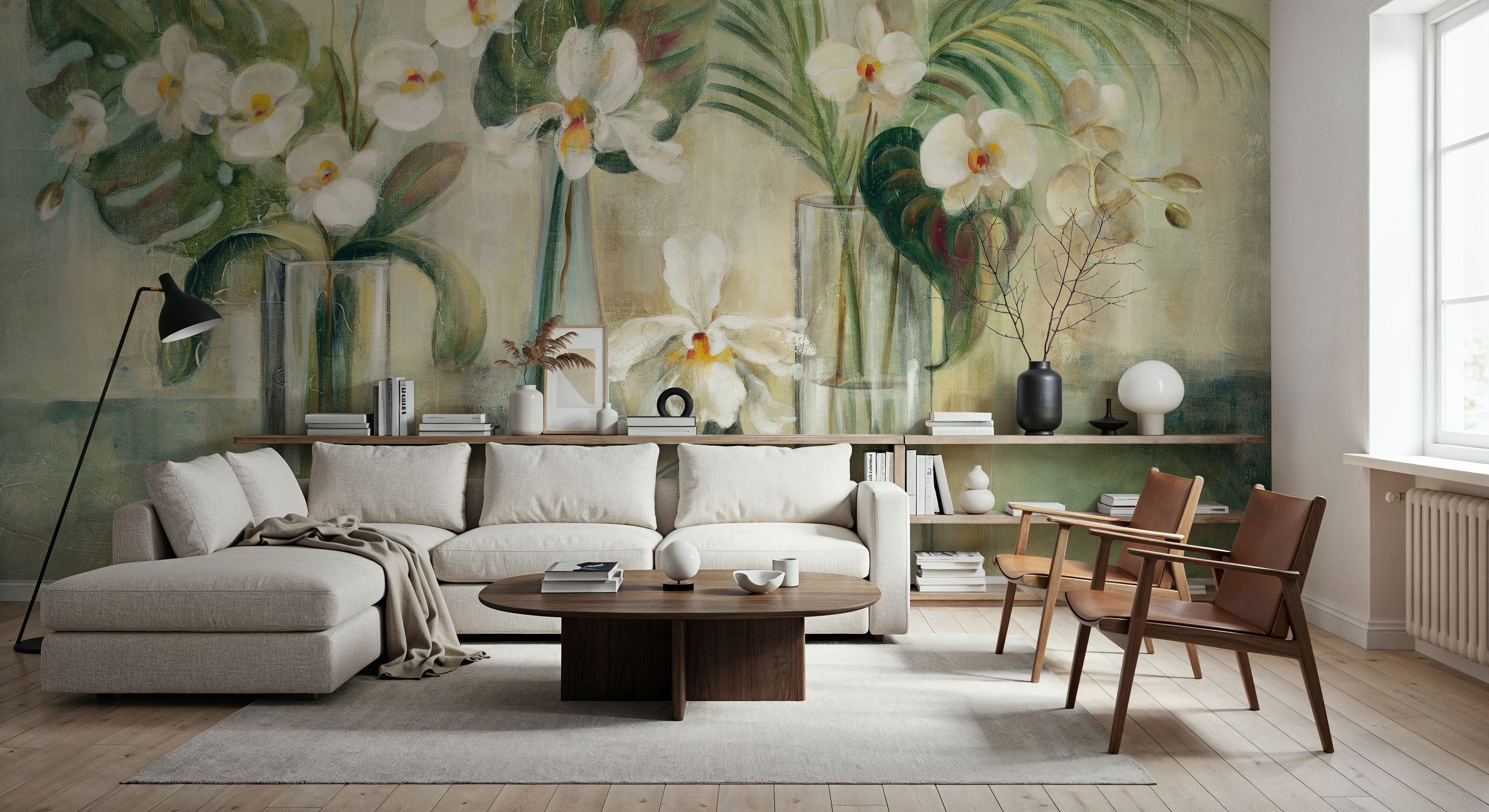 Silver Orchids I