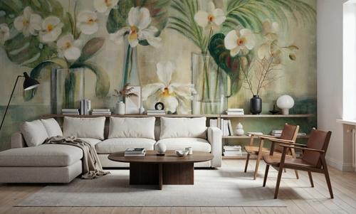 Silver Orchids I