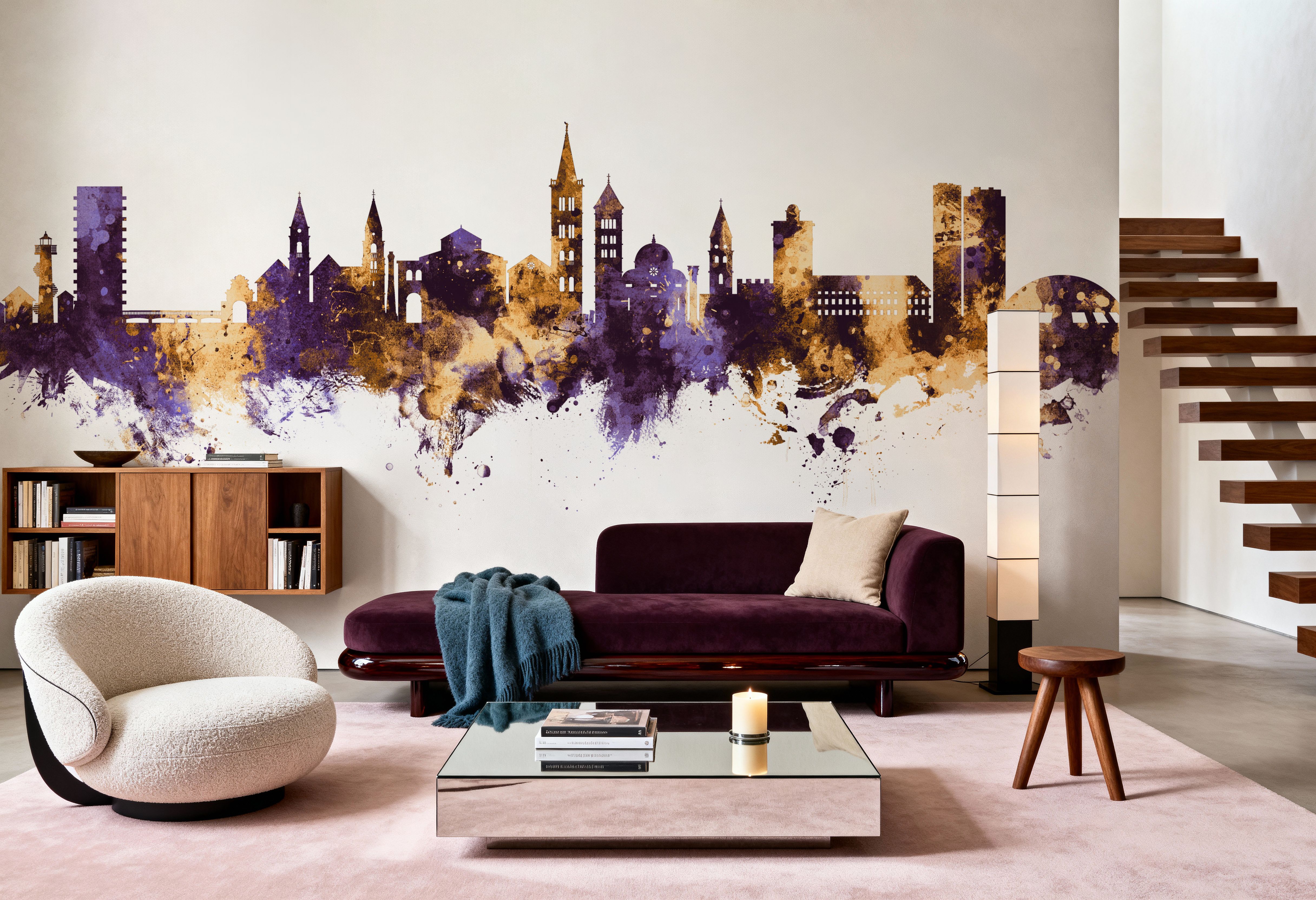 Zadar Croatia Skyline Purple & Gold