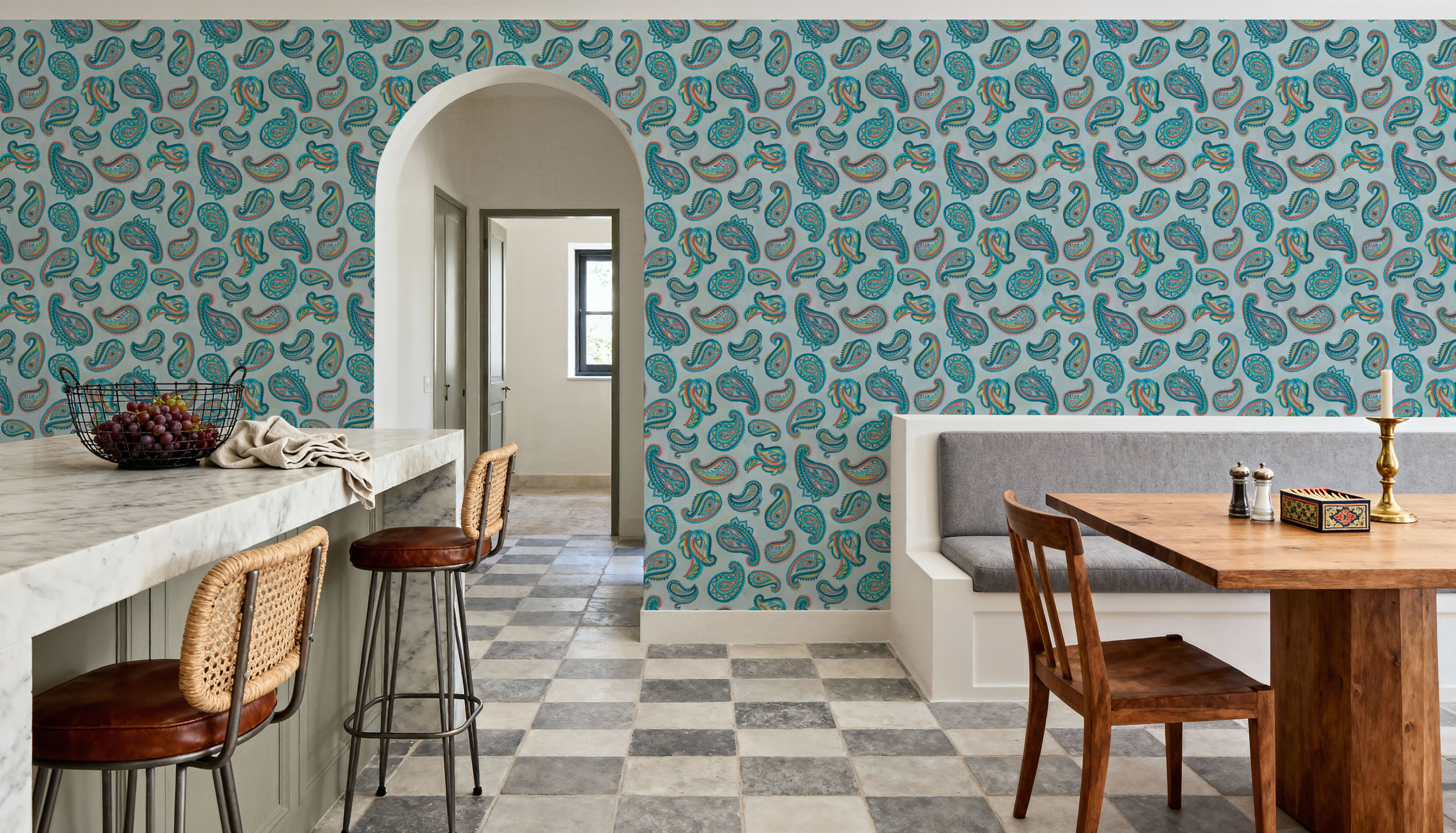 Emerald Paisley Light