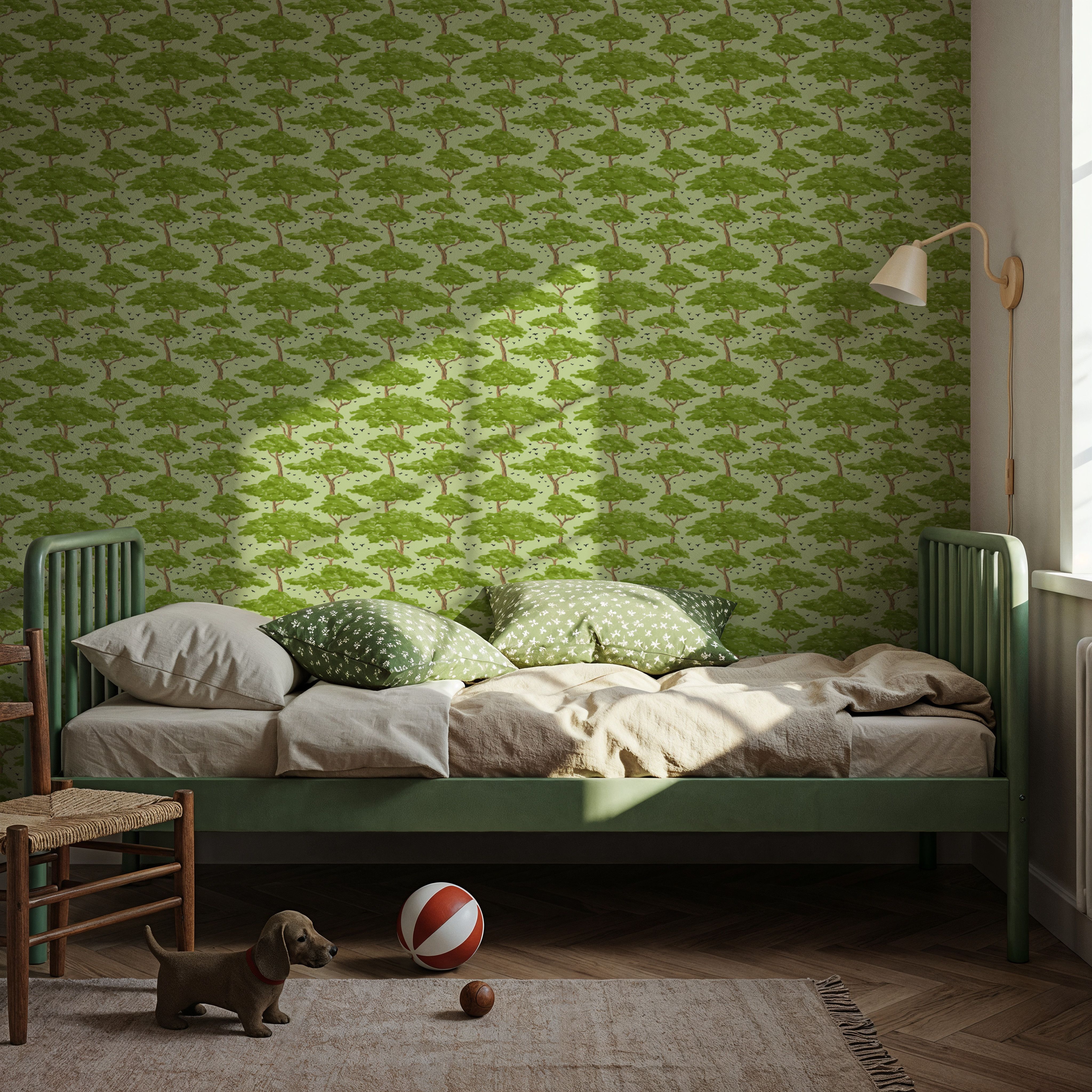 Tree Canopy, Chartreuse, Papel de parede