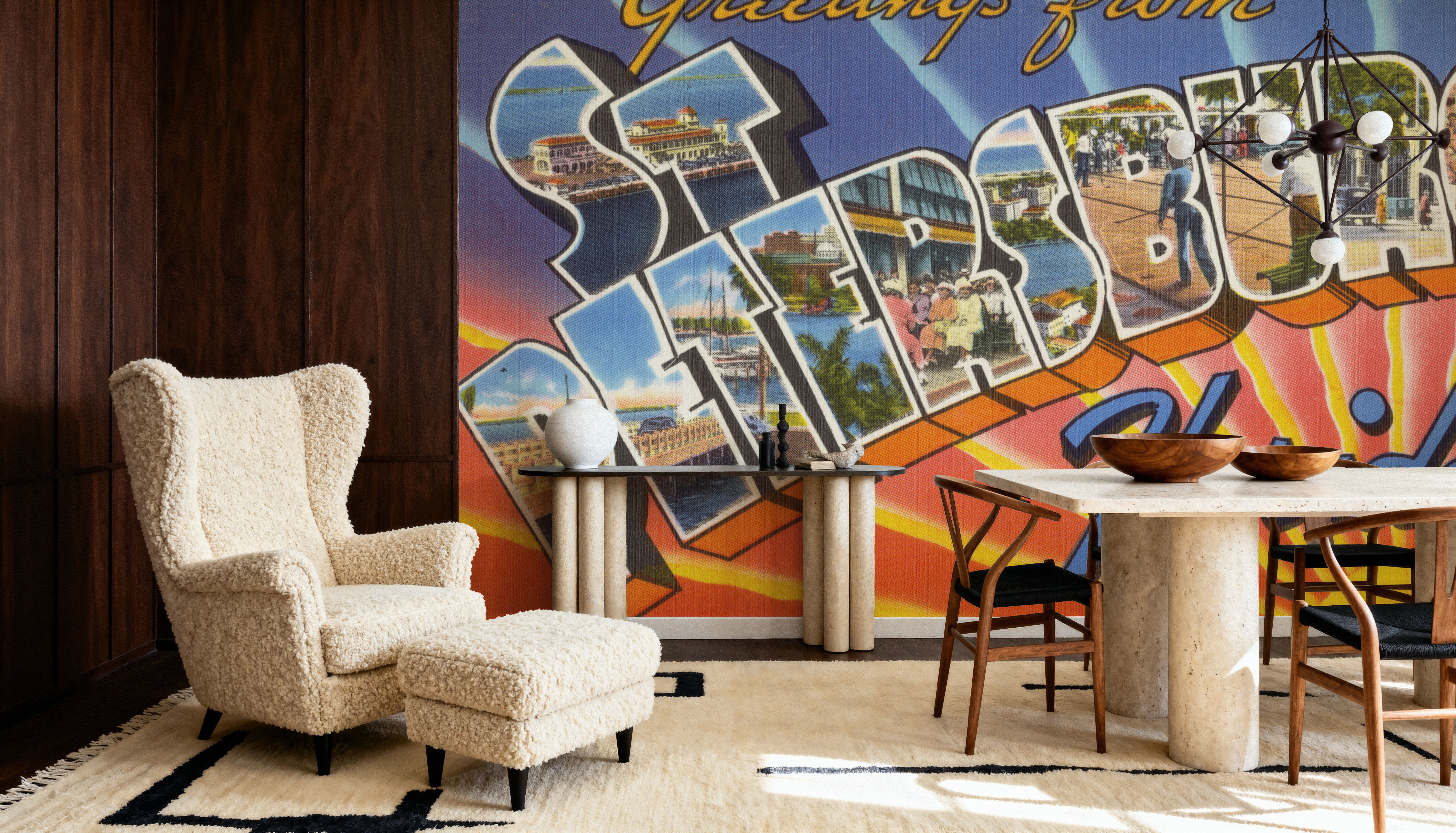 Greetings from St Petersburg - Screenprint Postcard