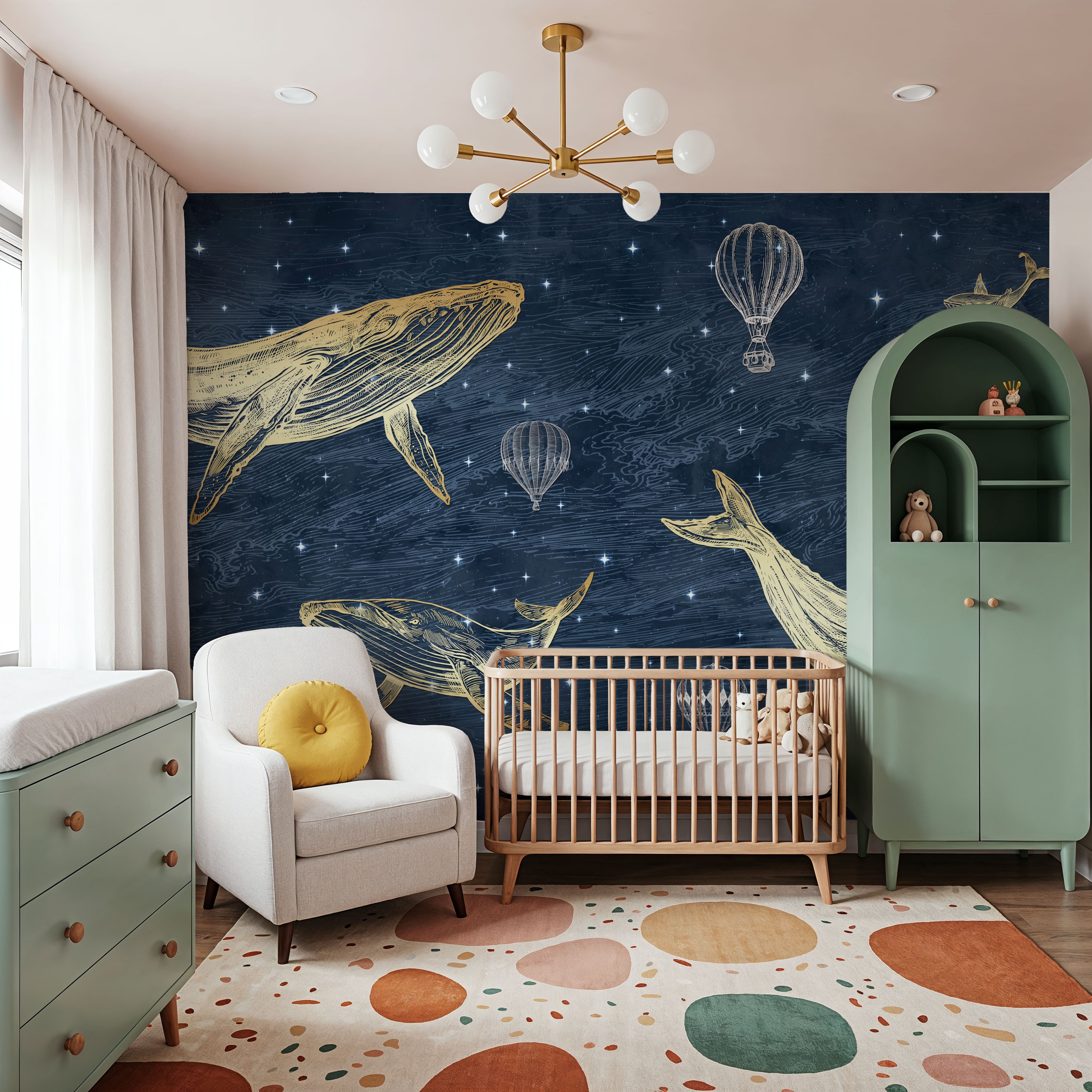 Whales in The Sky with Balloons, Midnight