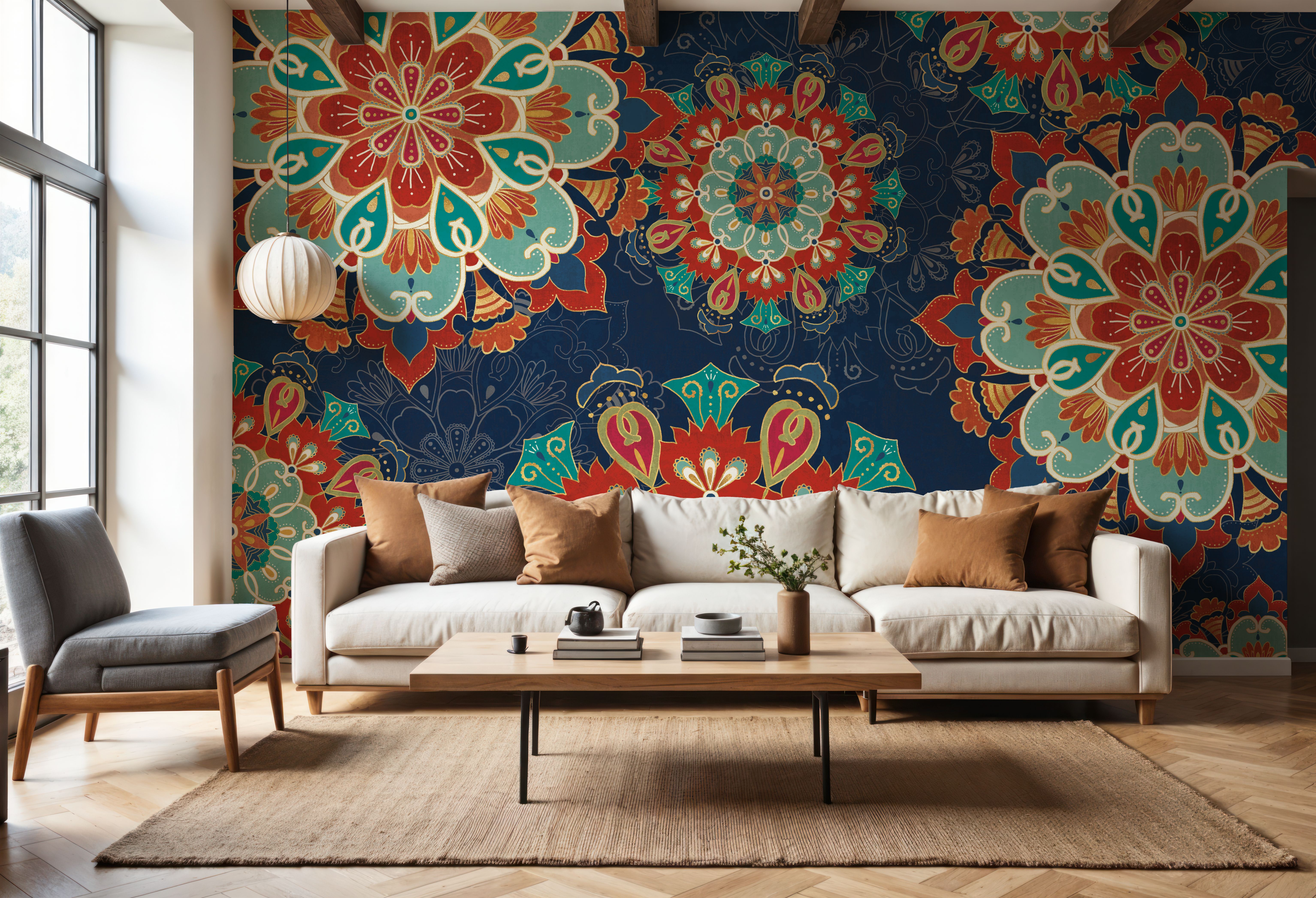 Folk Floral VIII Dark