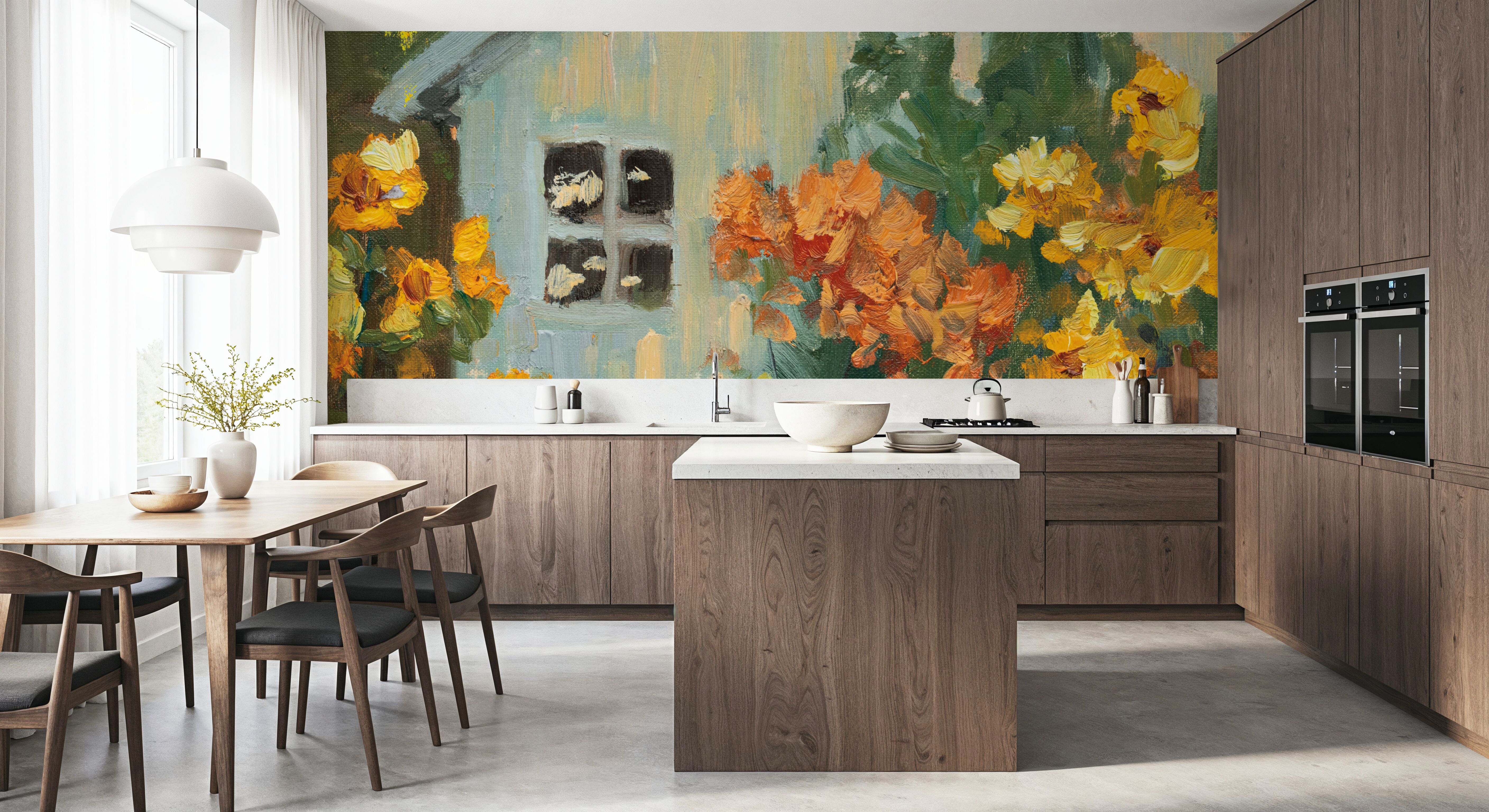 Painterly Garden View