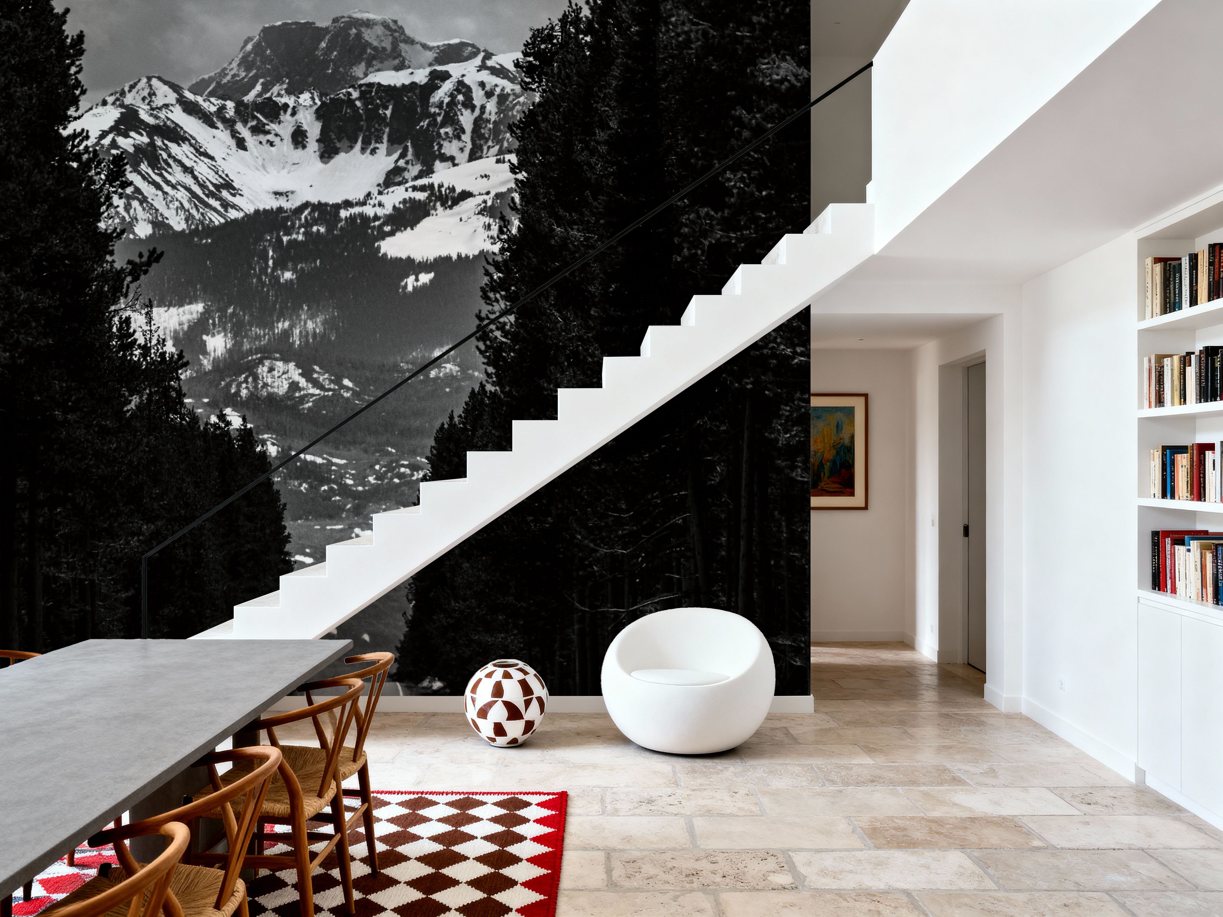 Driving into the Tetons