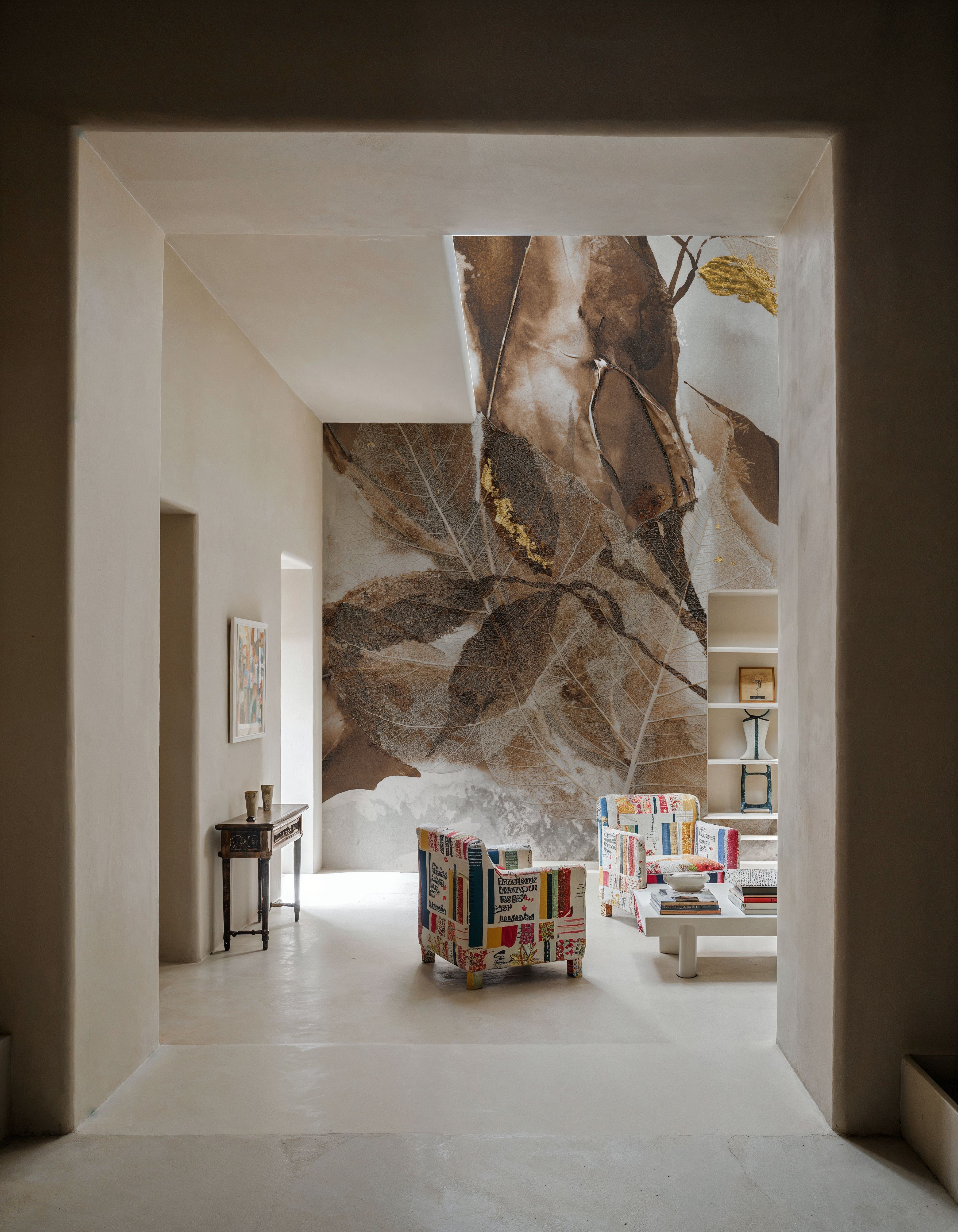 Gilded Leaf Collage II