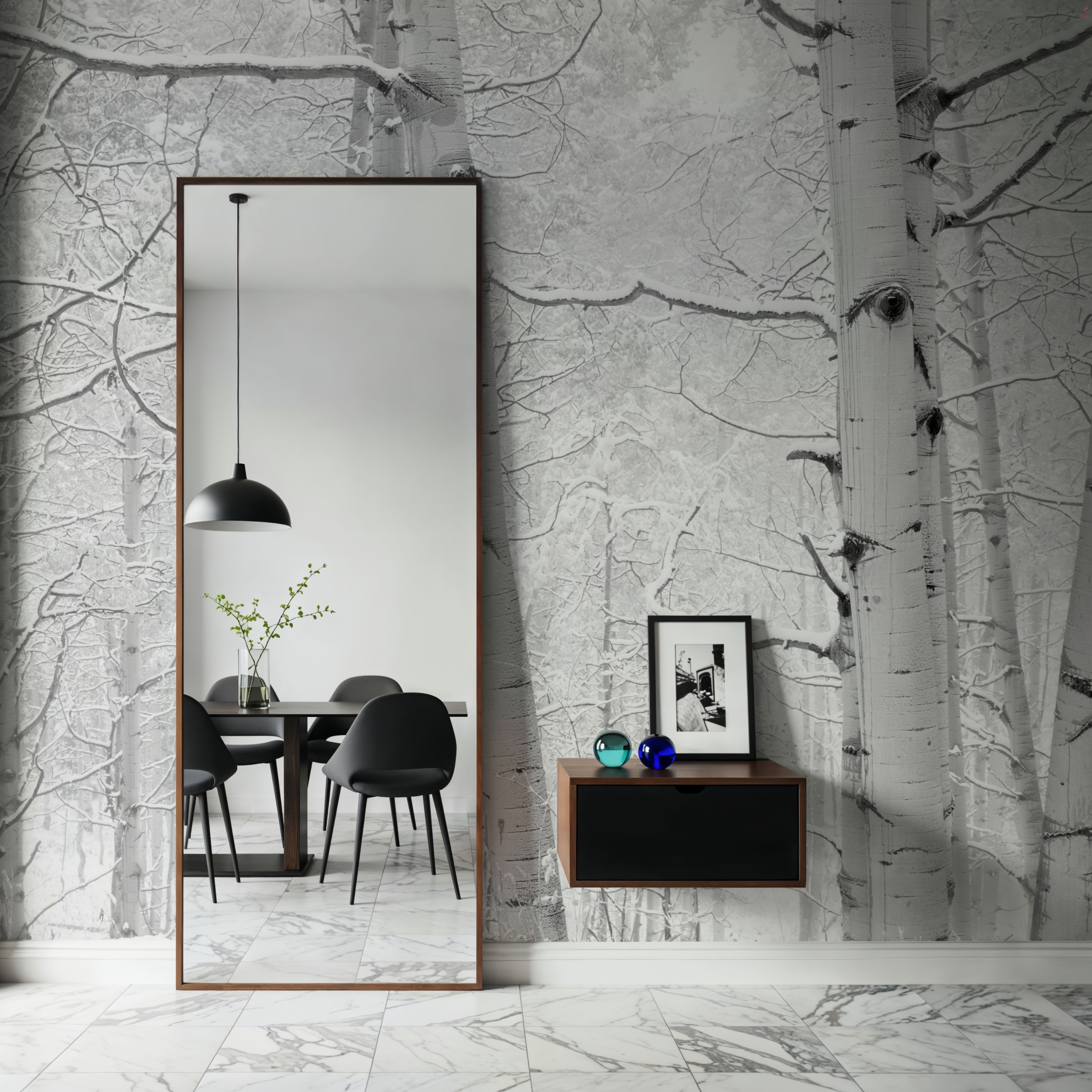 Winter Birch Serenity