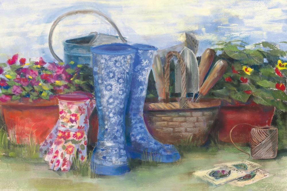 Gardeners Still Life with Boots