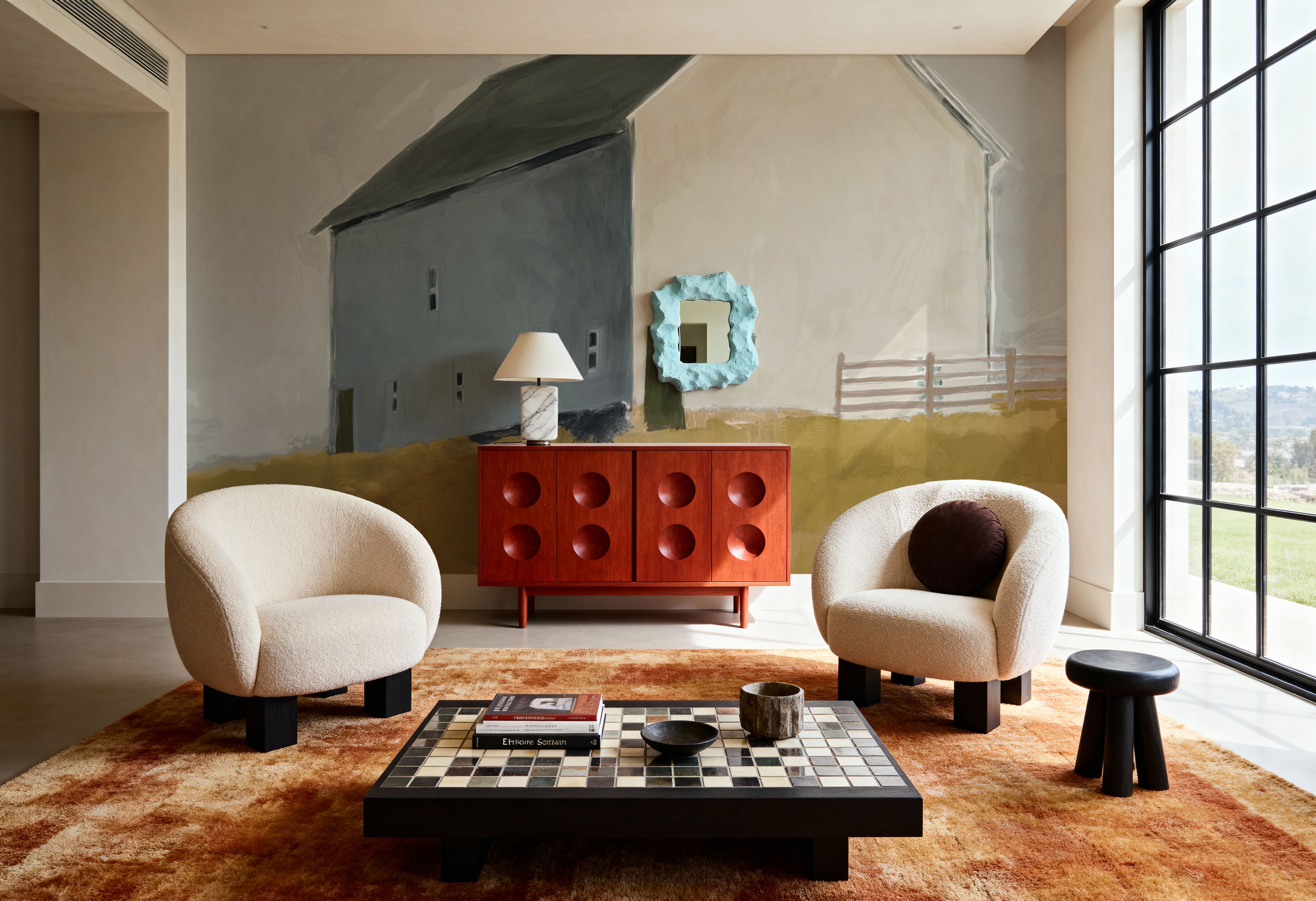 White Barn I Light, Tapeten