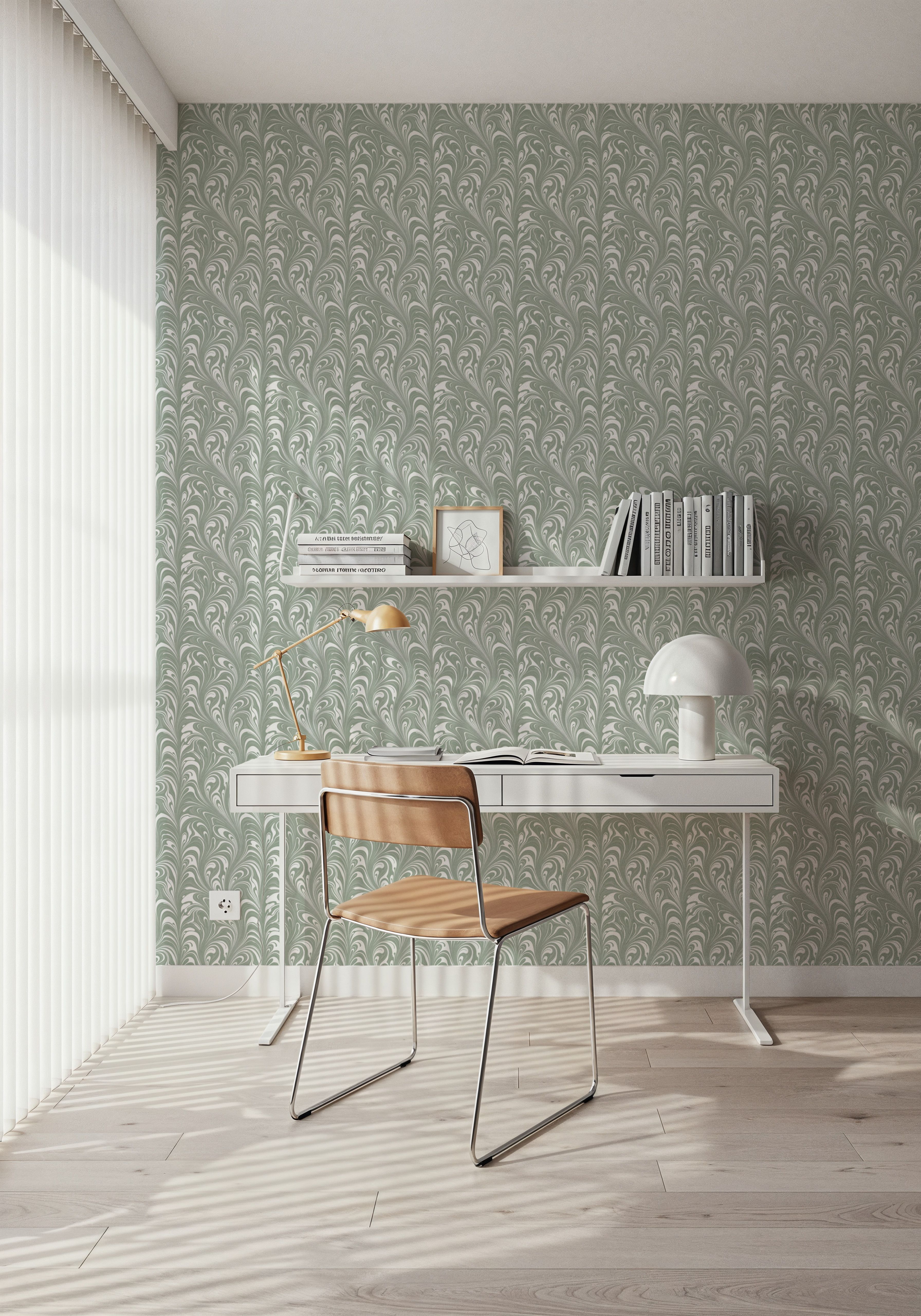 Marbelized Flow, Green Fog