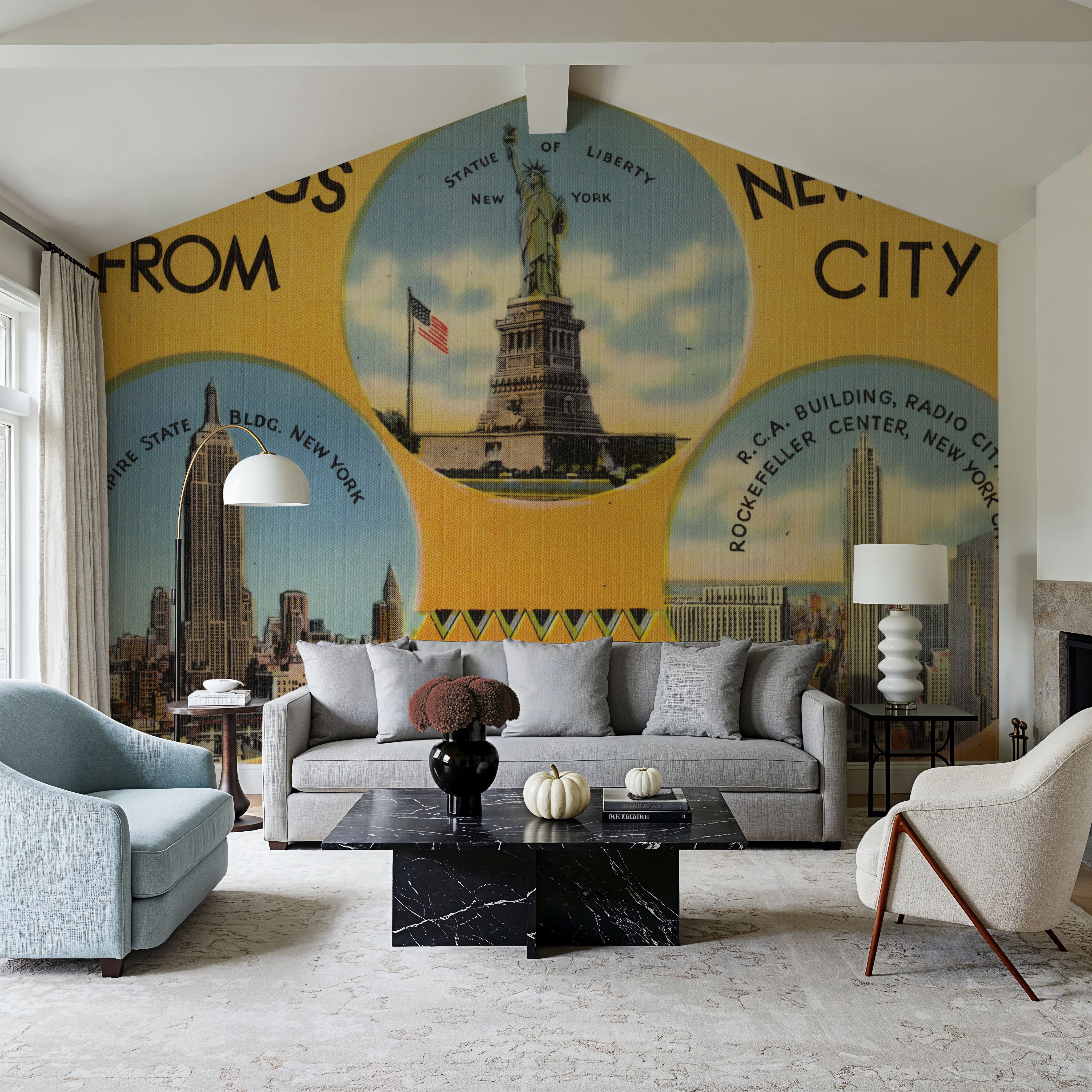 Greetings from New York City - Screenprint Postcard