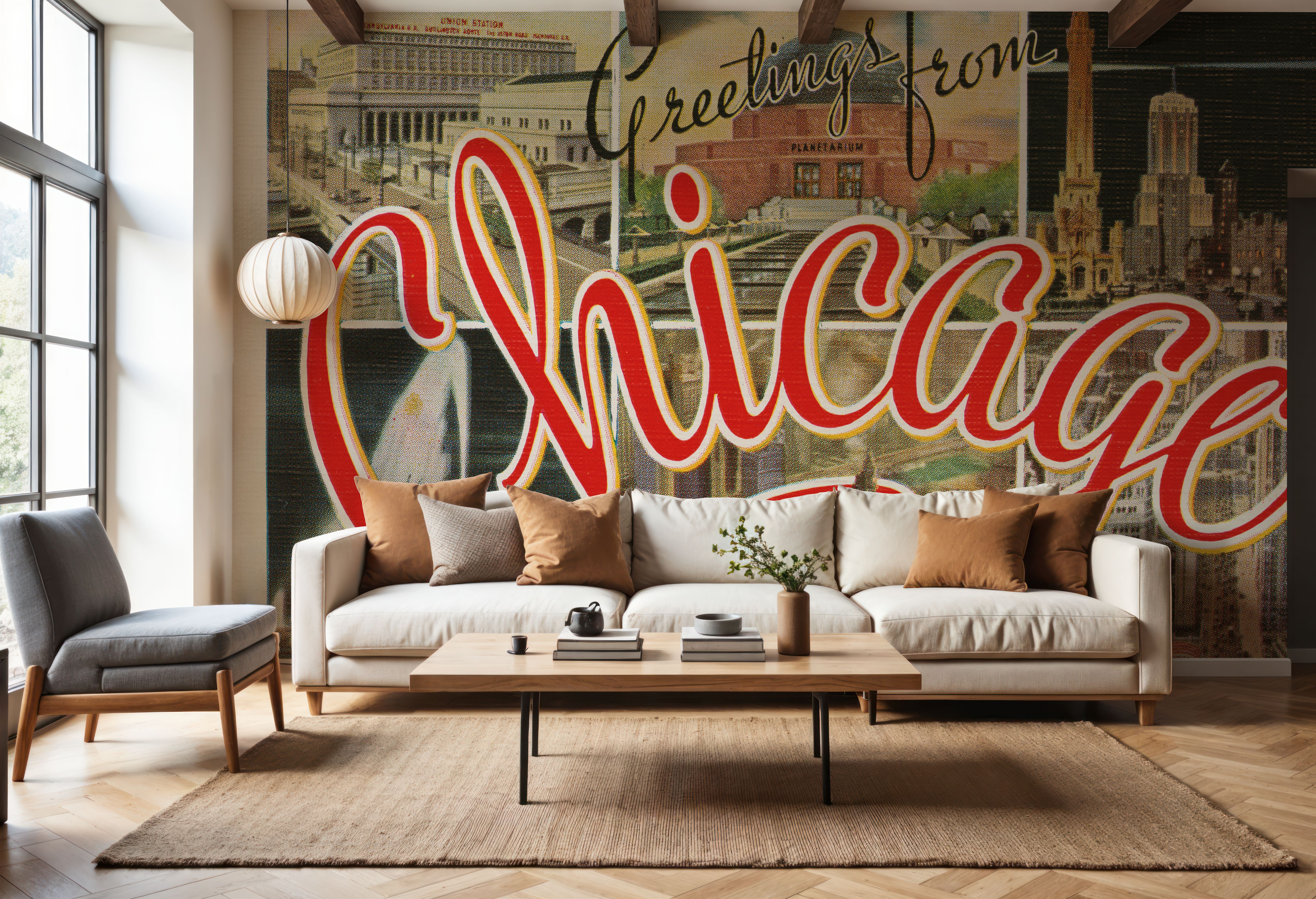 Greetings From Chicago - Screenprint