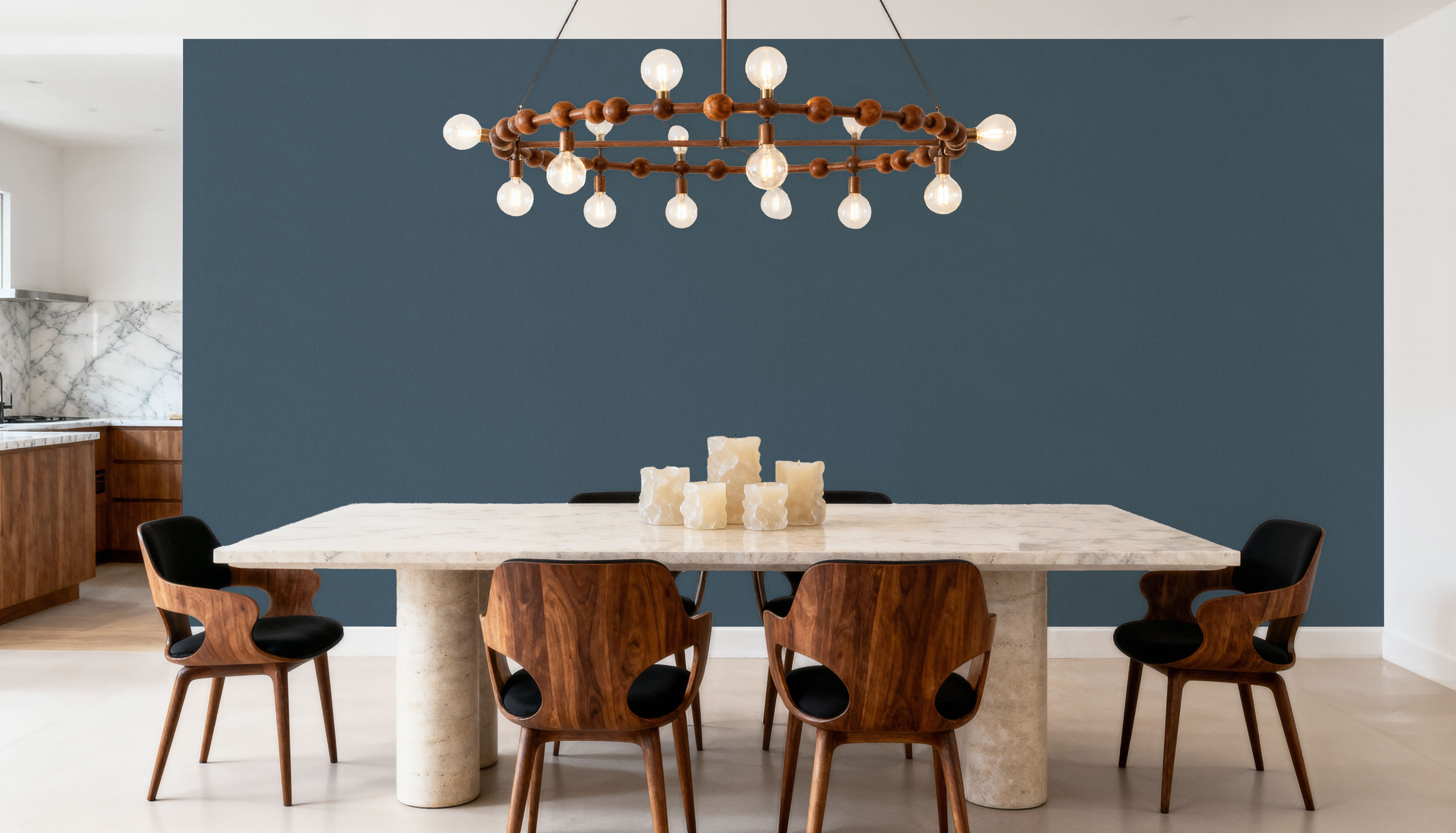 Faux Sand Stucco Finish, Aegean Blue