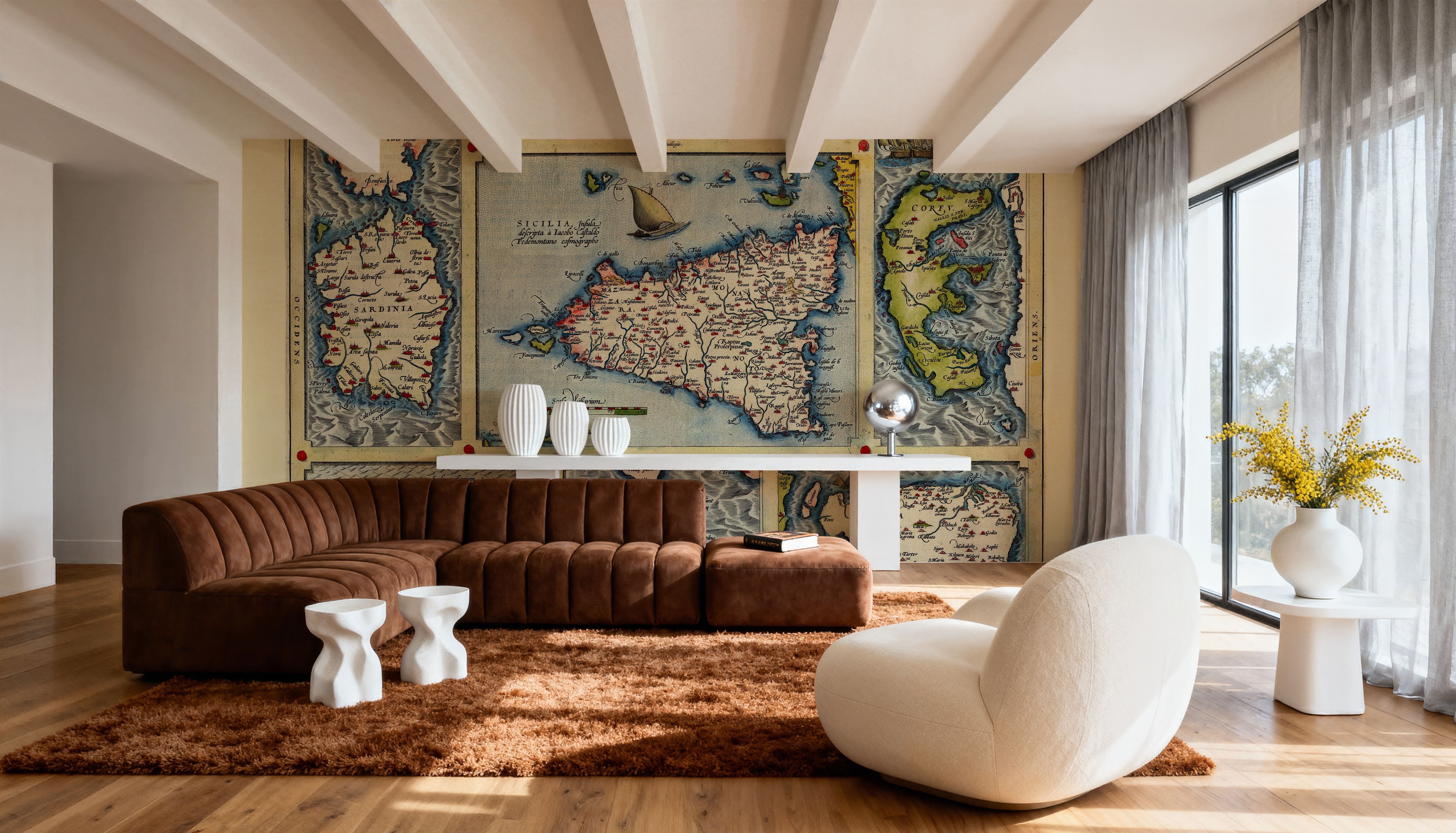 Old Map of Mediterranean Islands, 1570