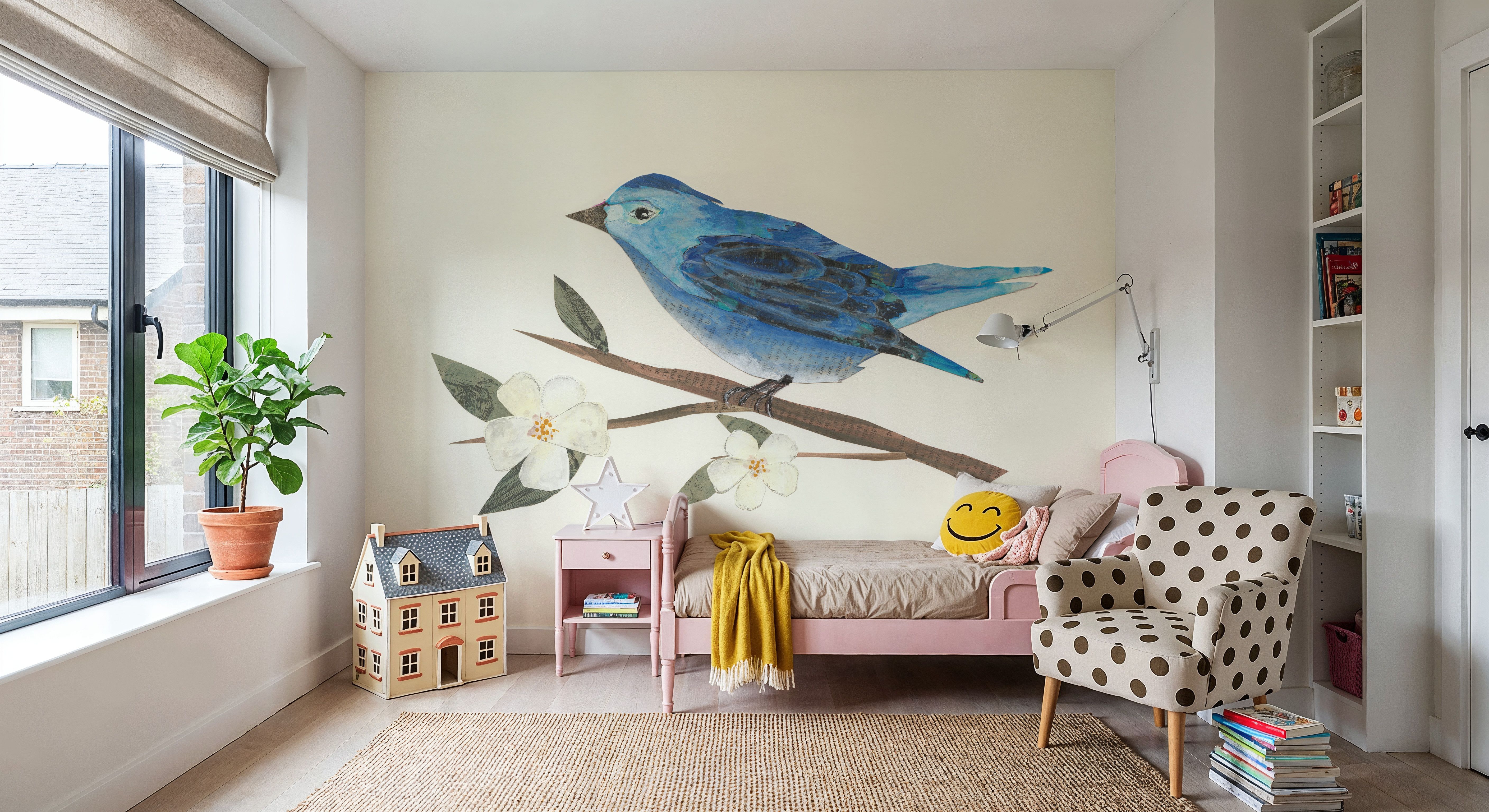 Blue Paper Bird