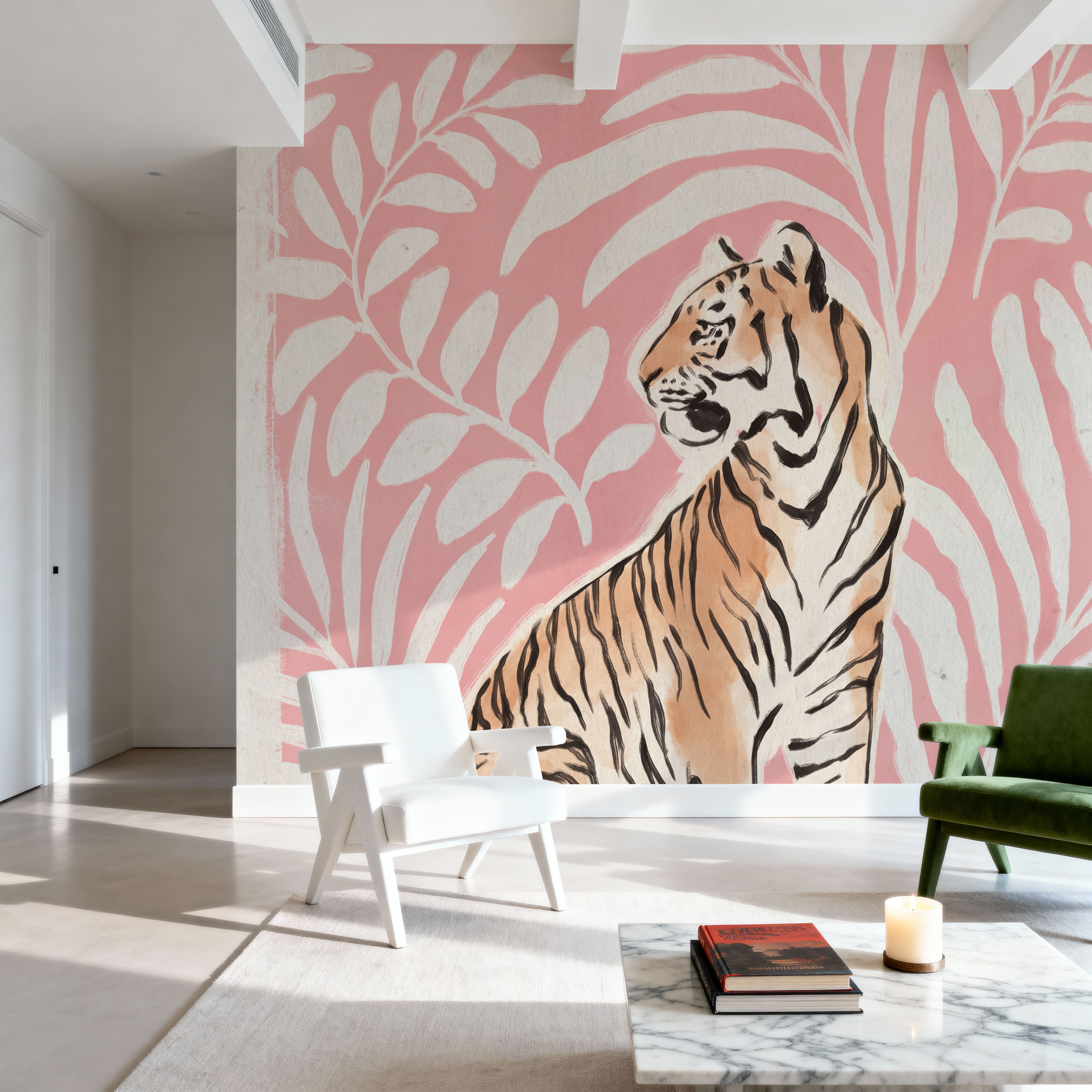 Jungle Cats II Pink