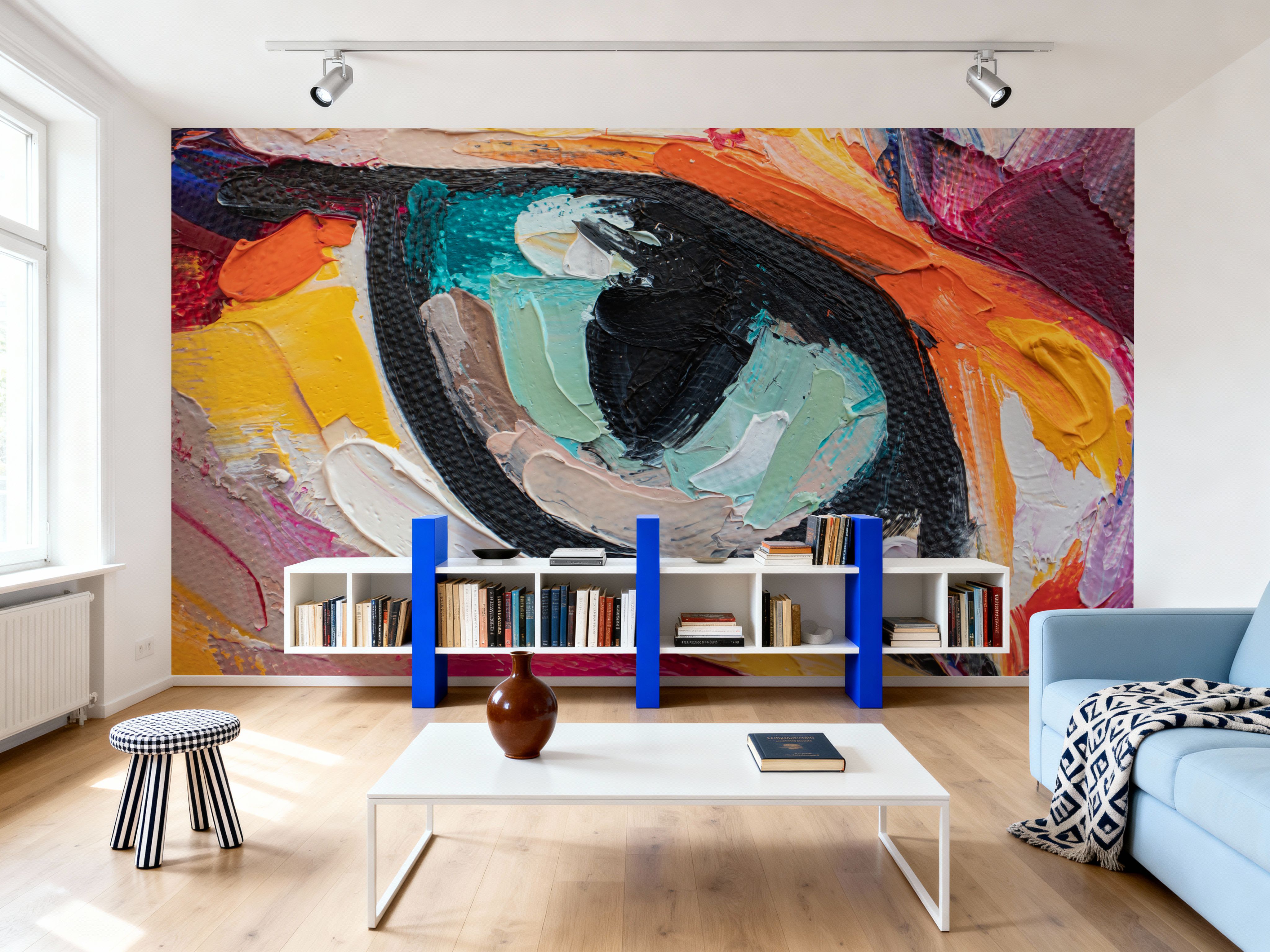 Deep Iris On Canvas