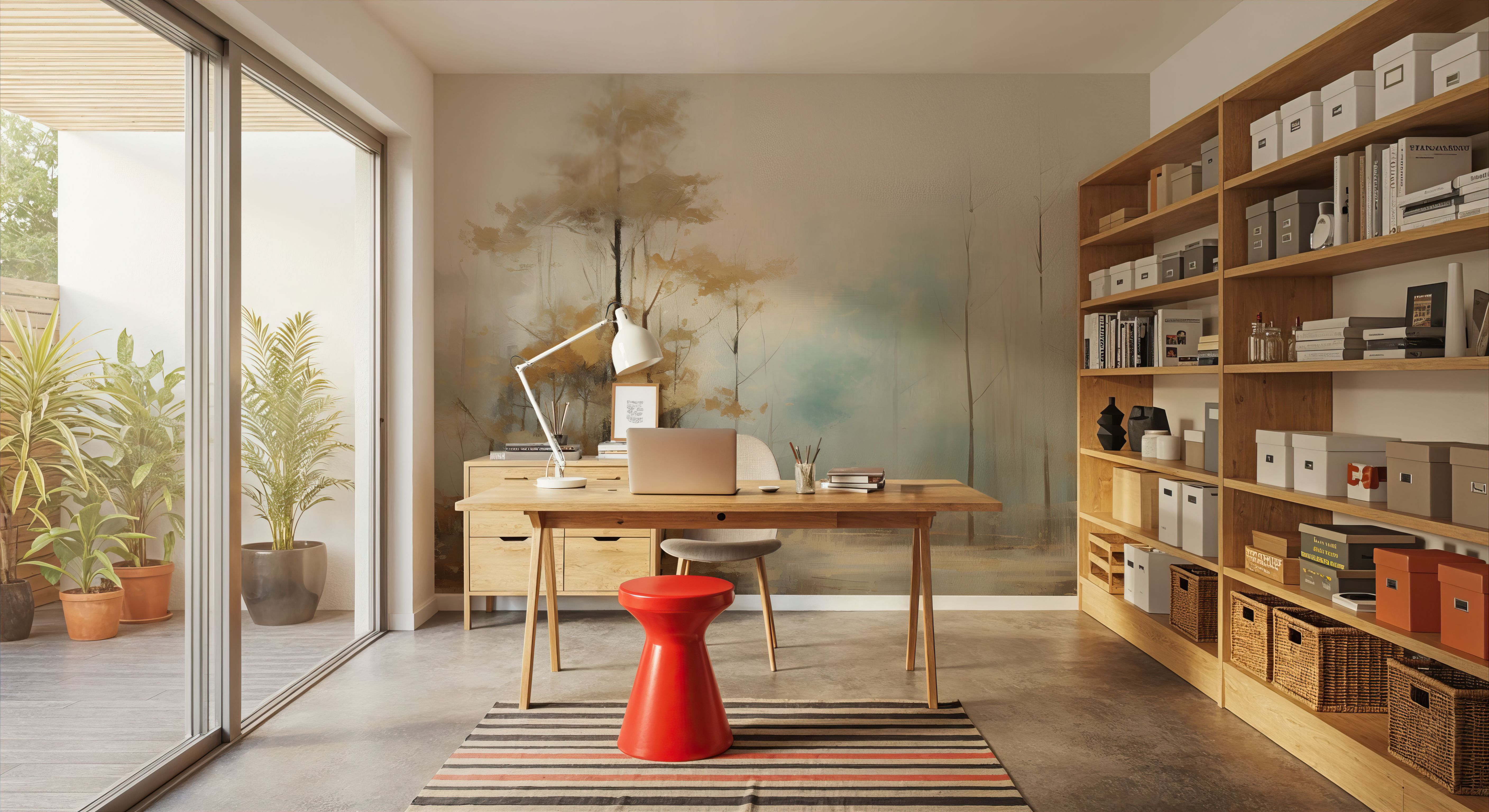 Painted Woodland, Tapet