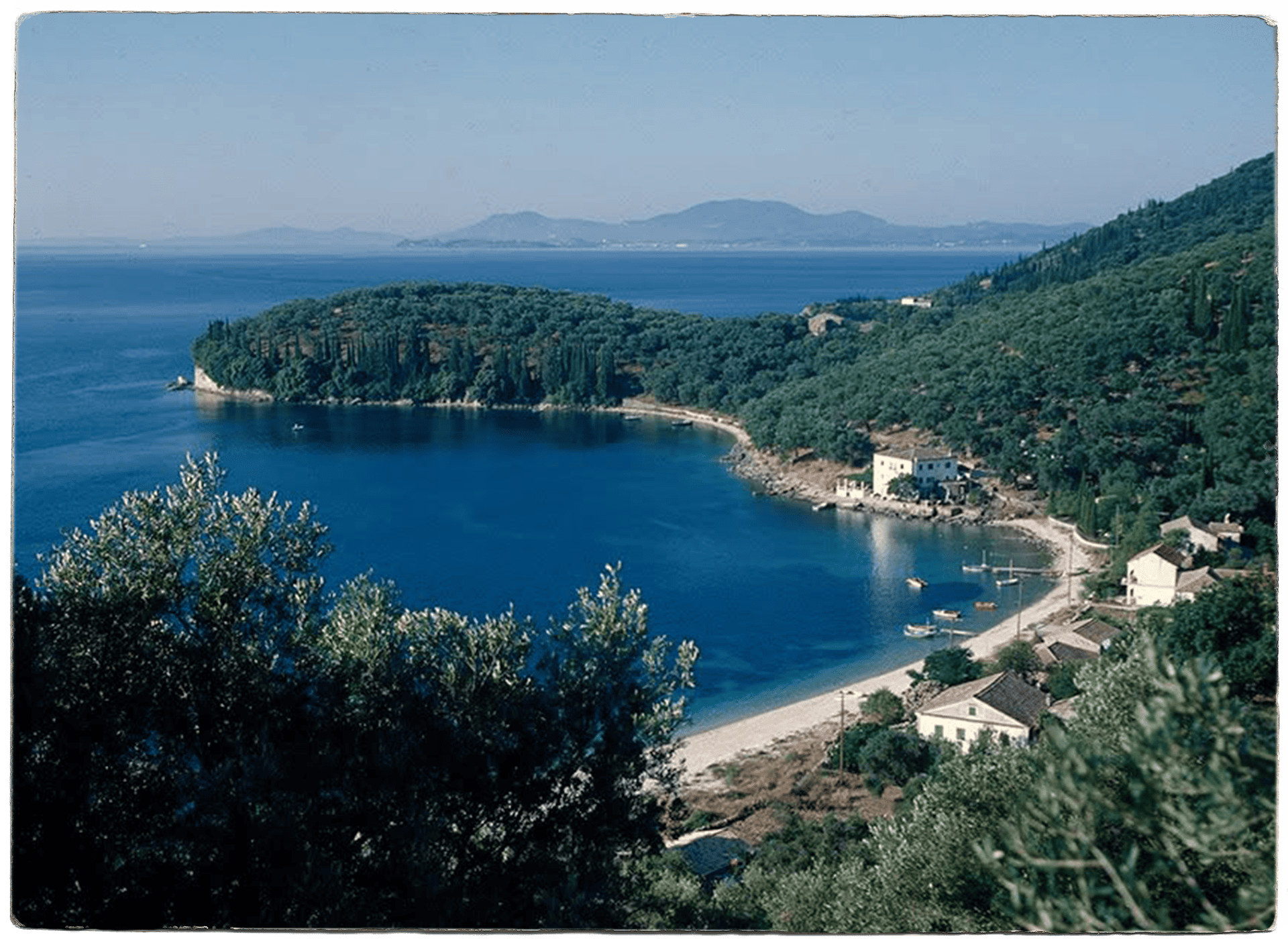 Vintage coloured photograph Villa Natalia