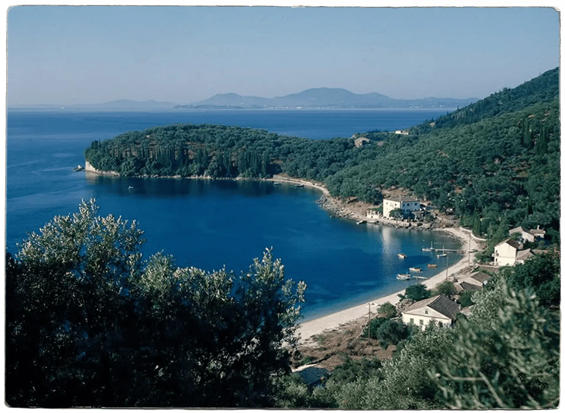 Vintage coloured photograph Villa Natalia