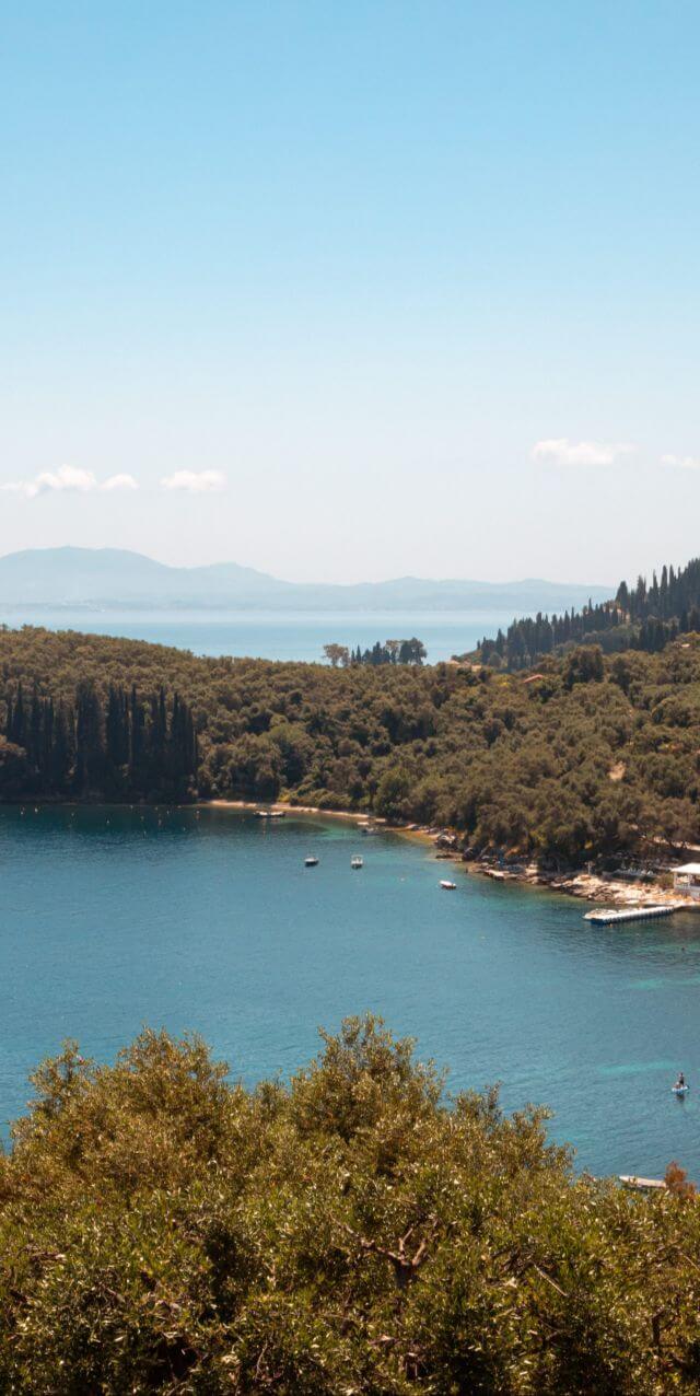 Kalami Bay & White House, North Corfu