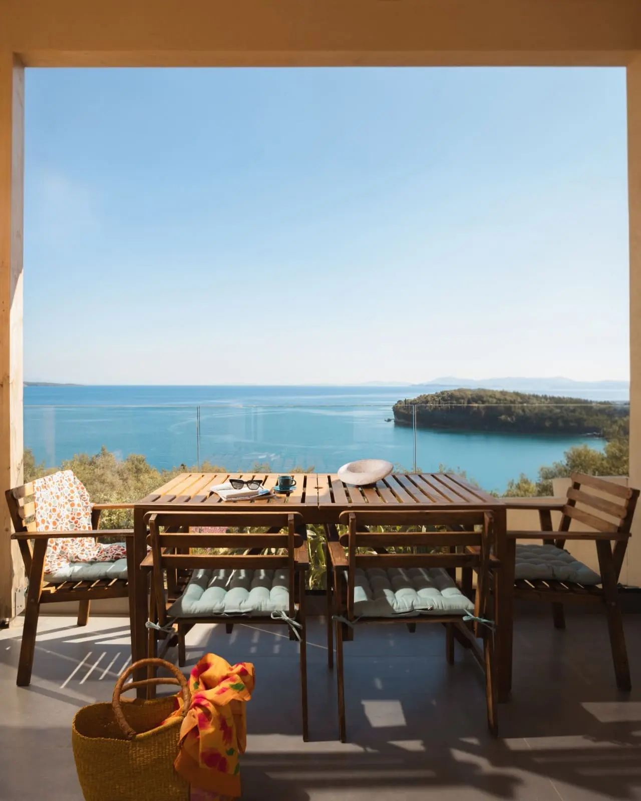 sea view balcony corfu hotal kalami