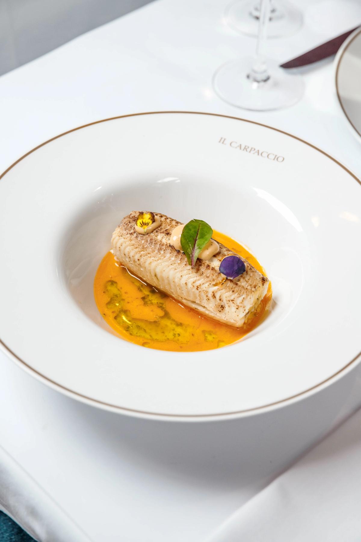 Plat signature d'Il Carpaccio