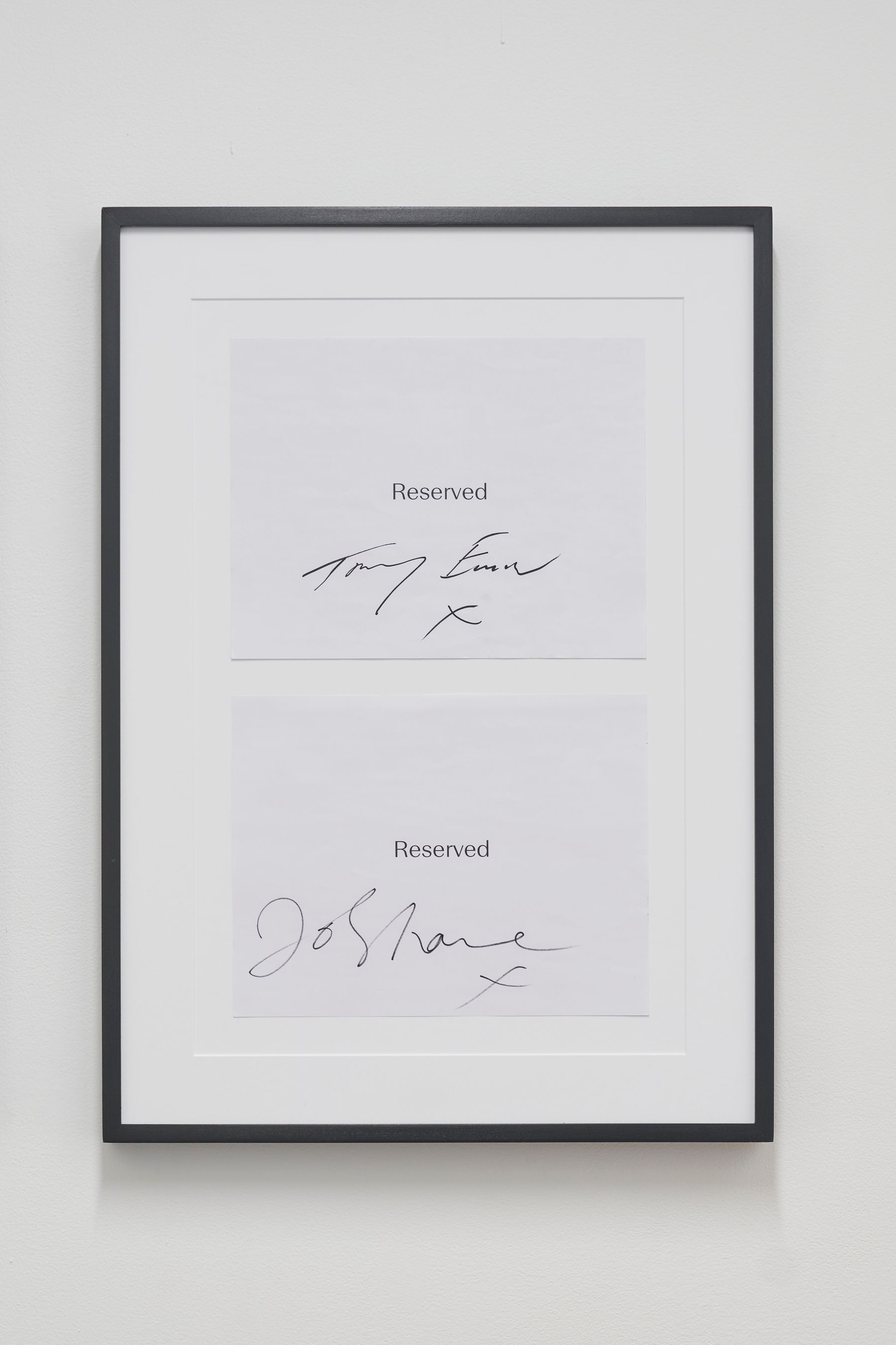 Jo Shane, Autograph Series #2 Tracy Emin