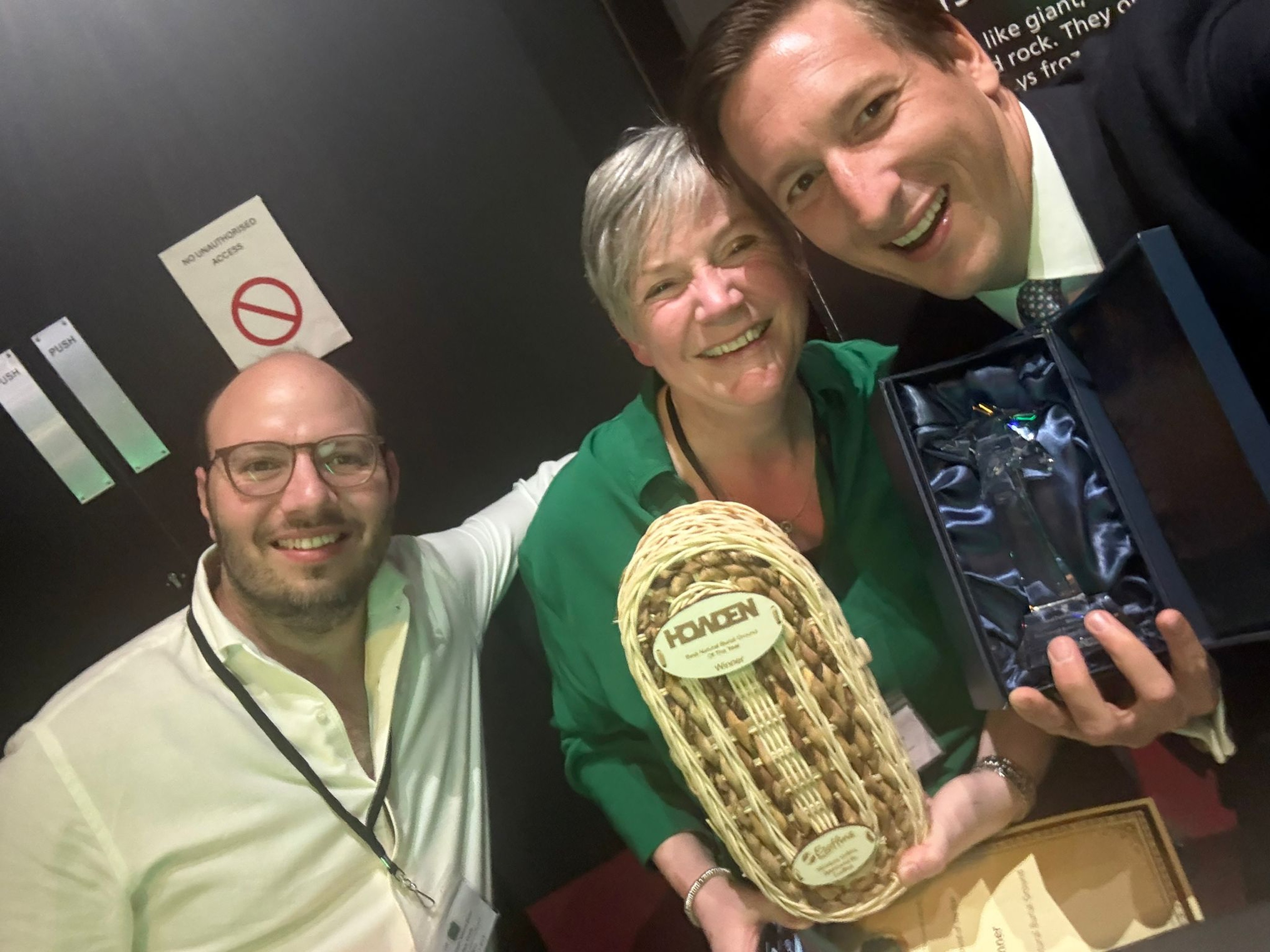 The Tithe Green Natural Burial team at the 2025 Good Funeral Awards
