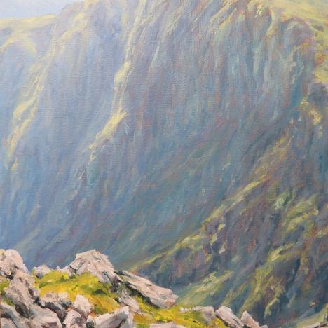 
                  Kev McTomney, 
                  The Cliffs above Llyn Cae, Cadair Idris, 
                  undefined
                