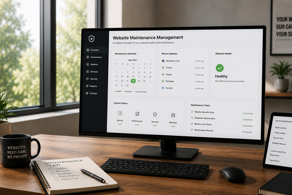 Complete Website Maintenance Management