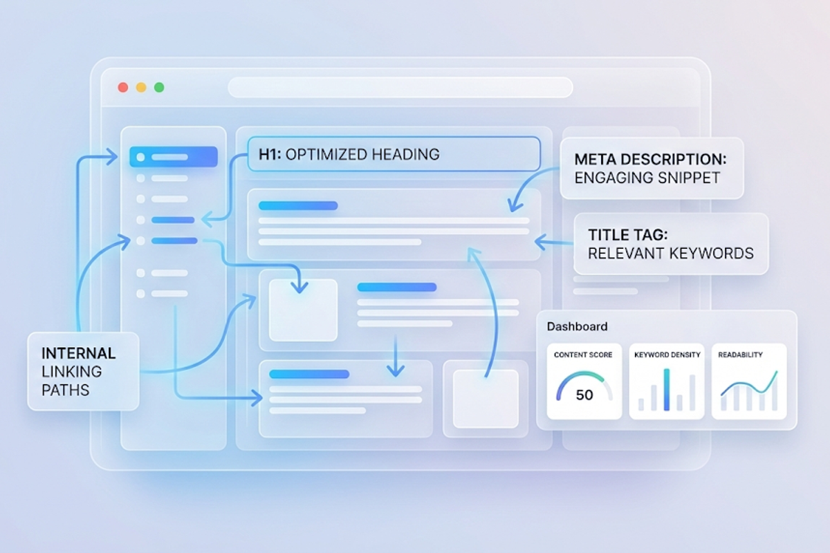 On-page optimization strategy designed by the best seo agency delivering structured seo package with measurable results