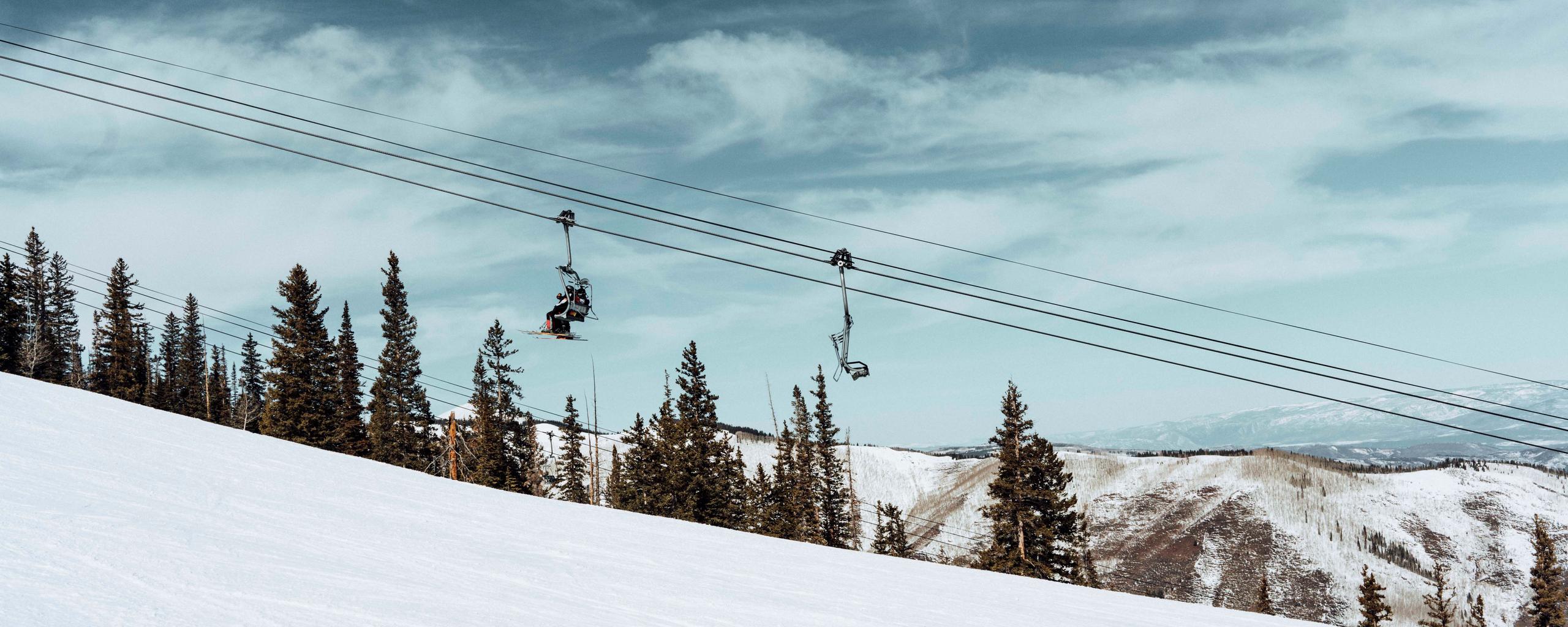 Ski chairlift in Aspen, Colorado