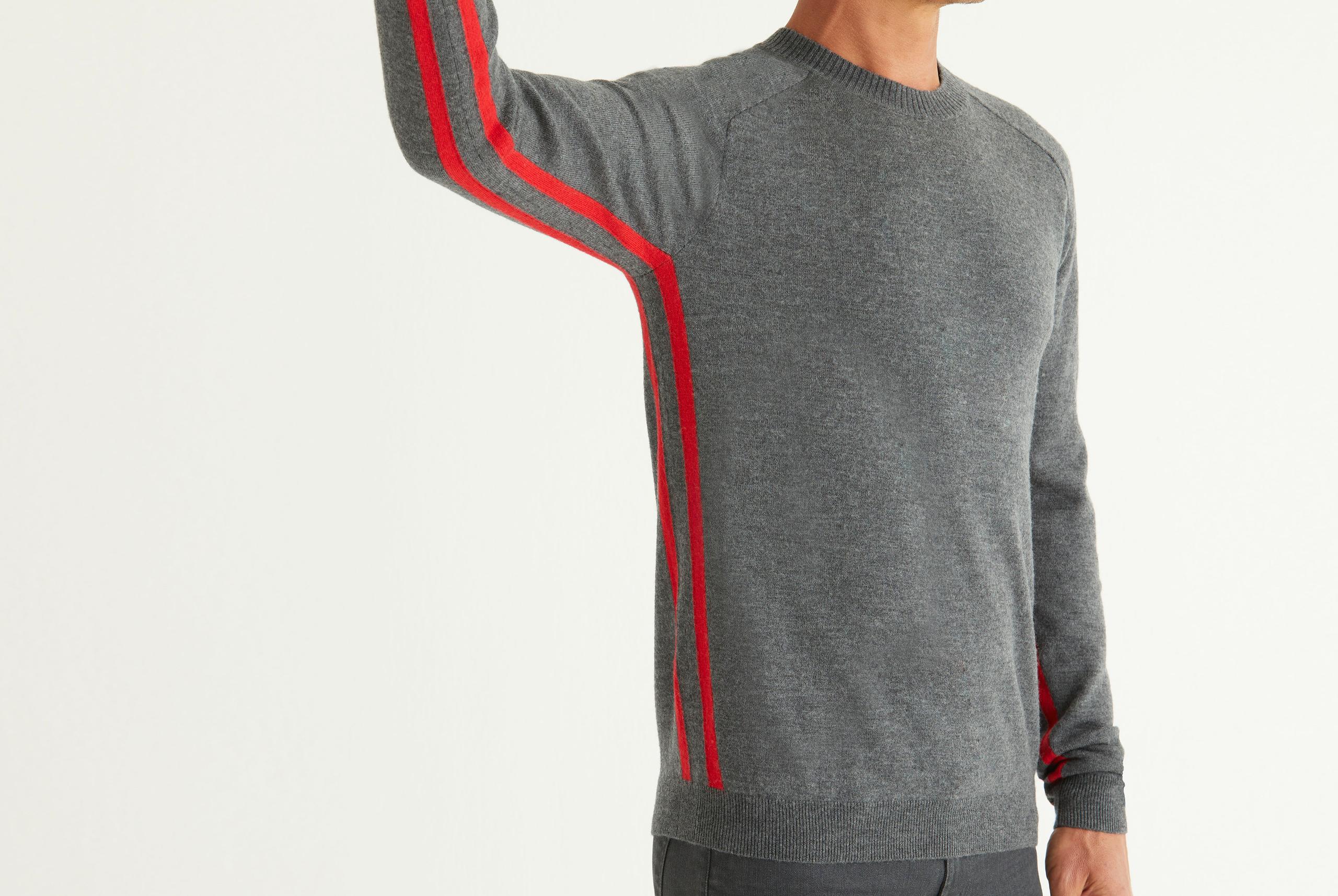 Detail of M Racer Sweater