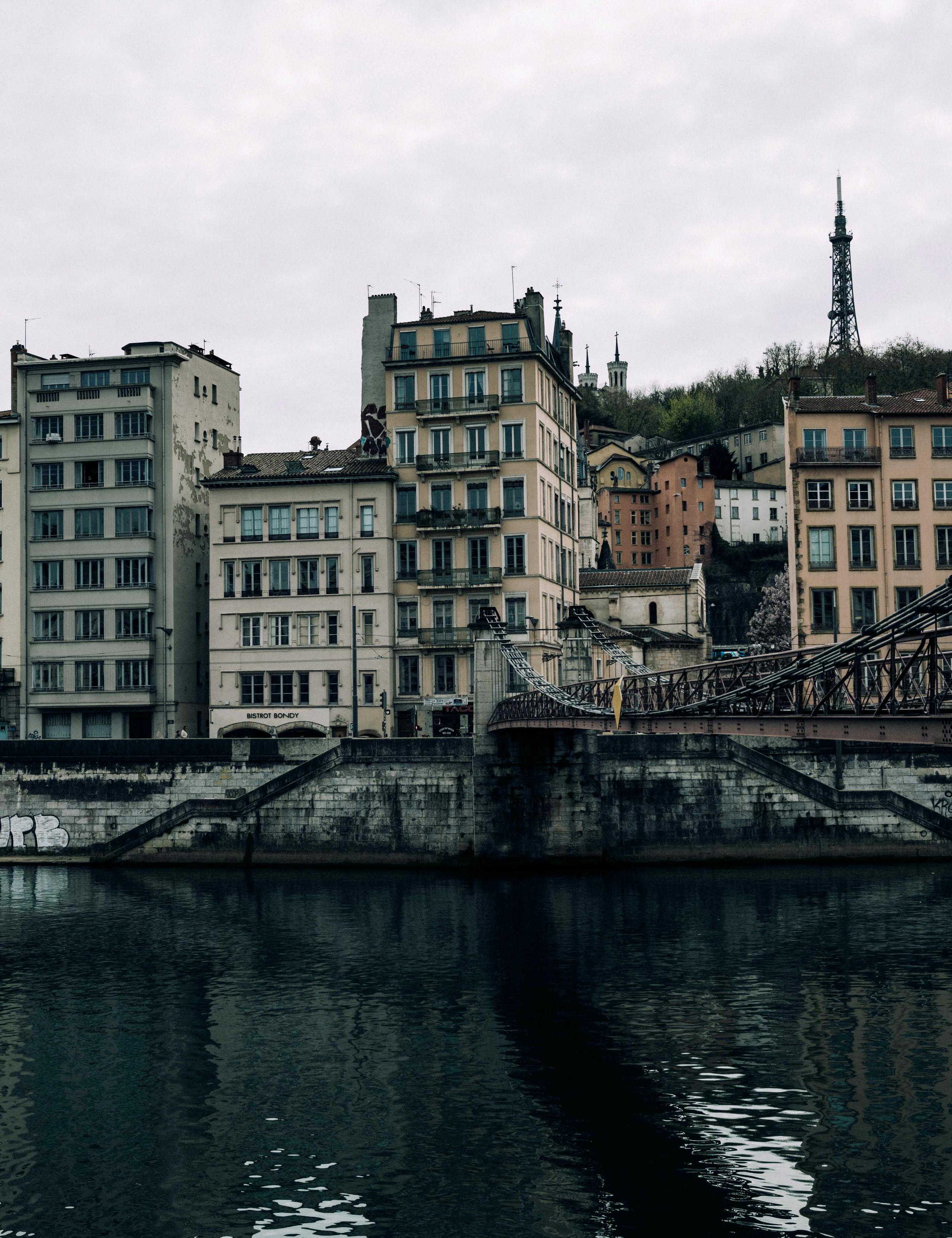 Cityscape in Lyon, France