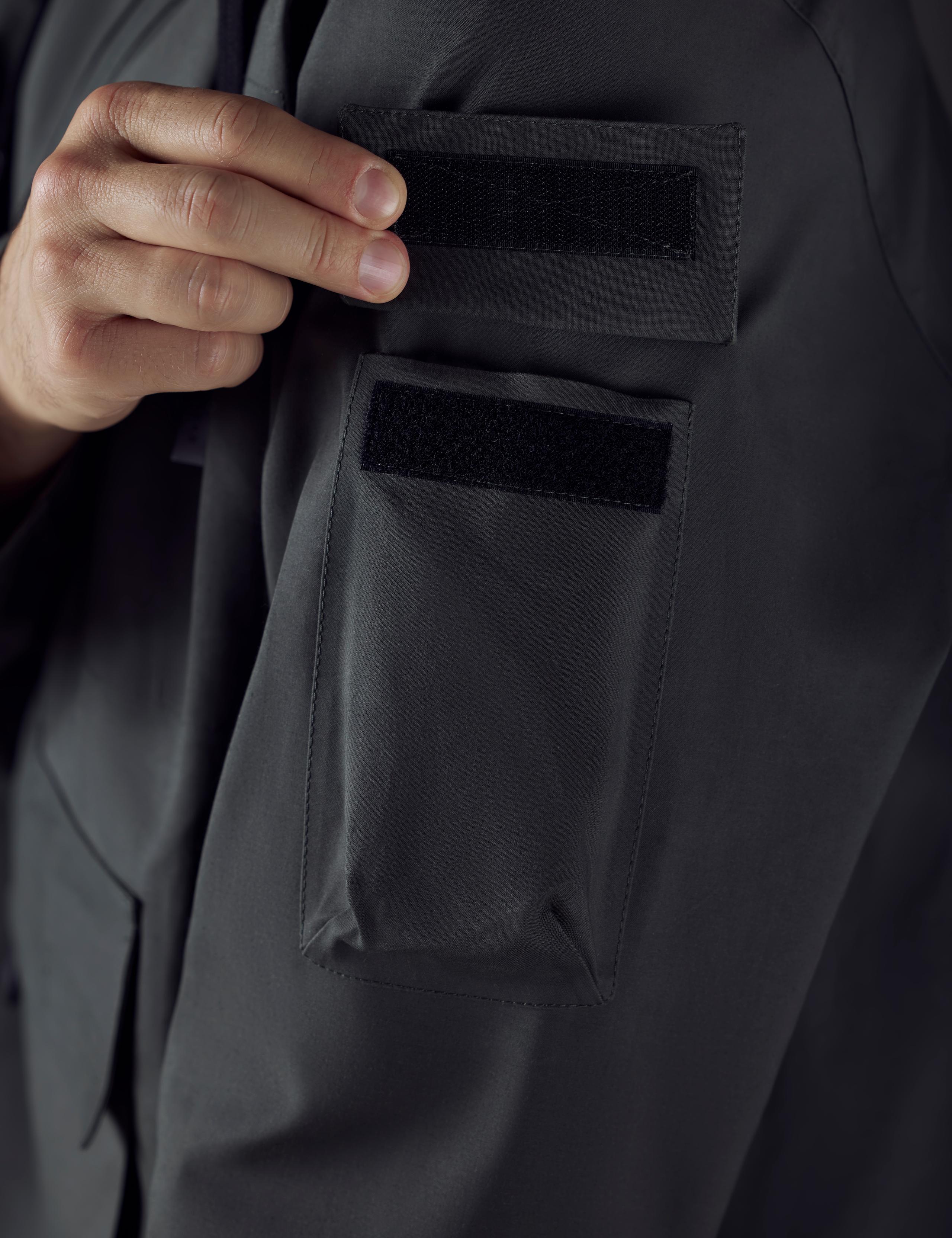 Detail of AETHER + Mackintosh Field Anorak