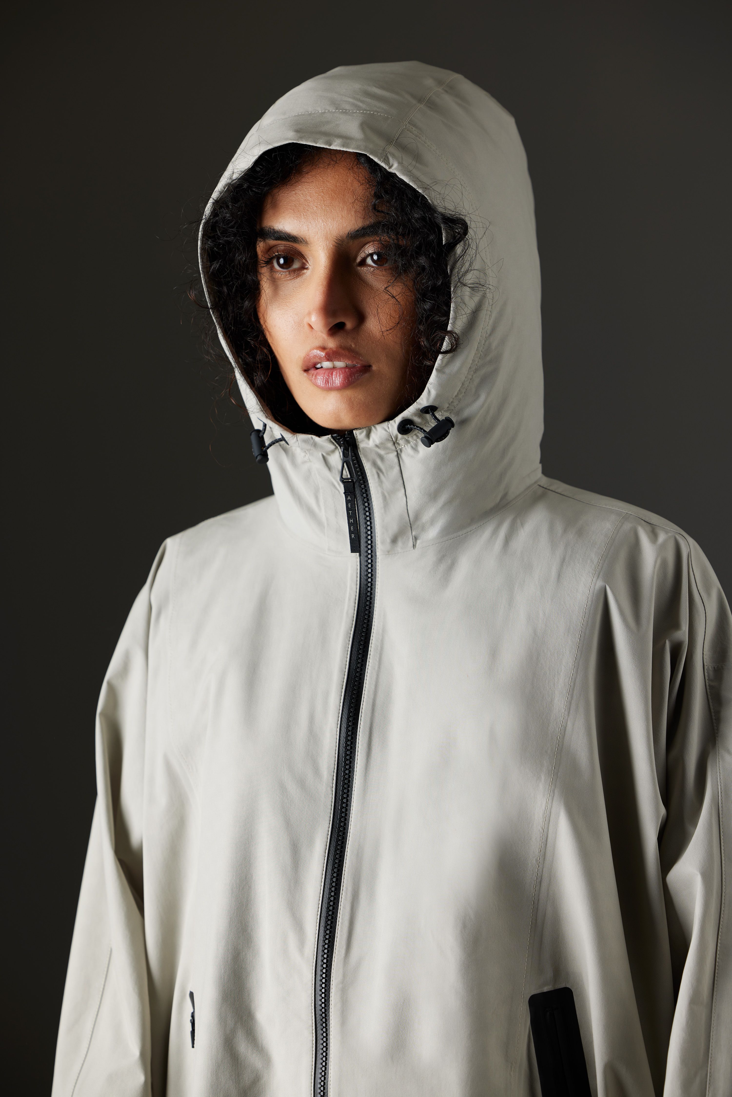 Kite Packable Rain Poncho Stone Grey