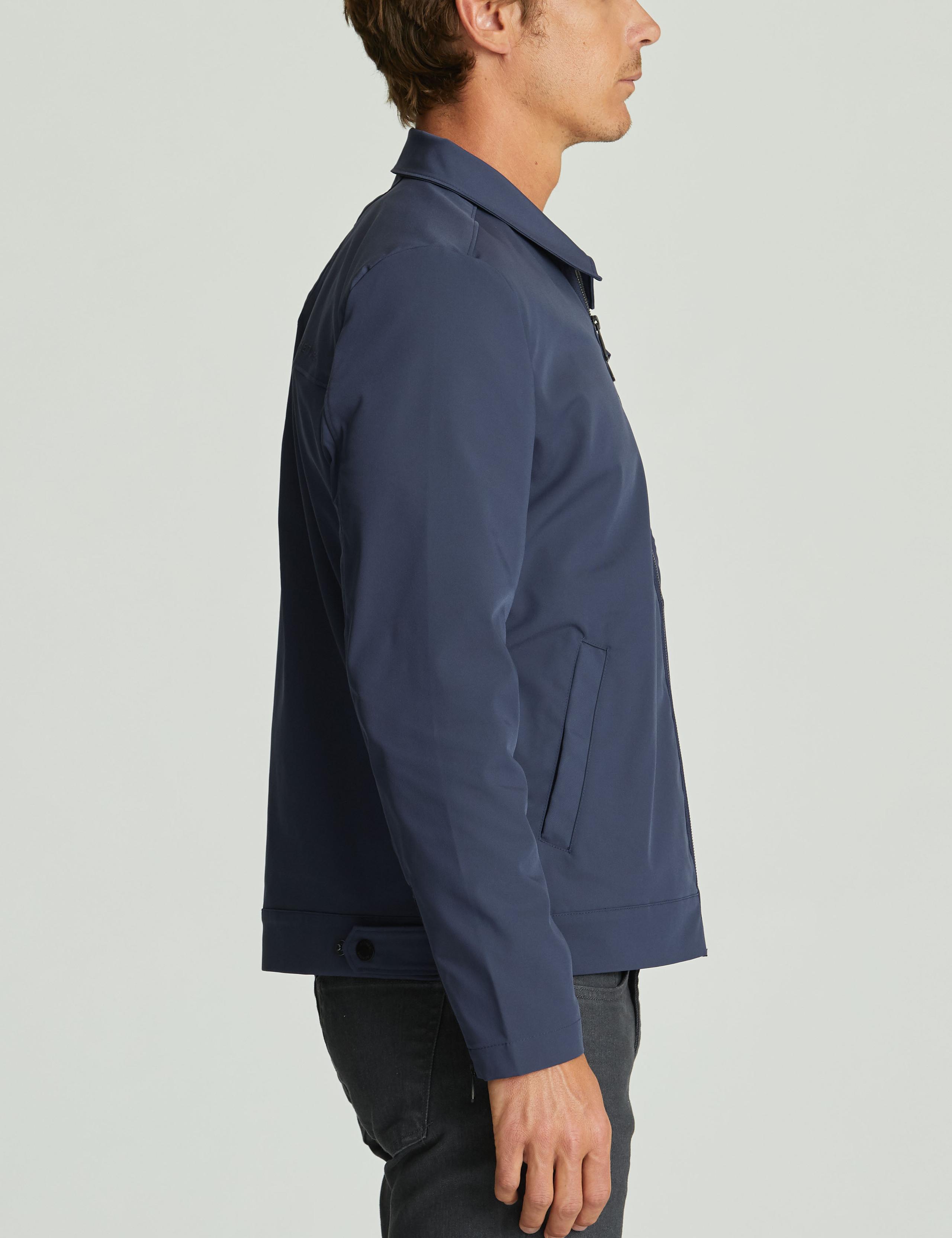 Profile view of man wearing Fleet Jacket