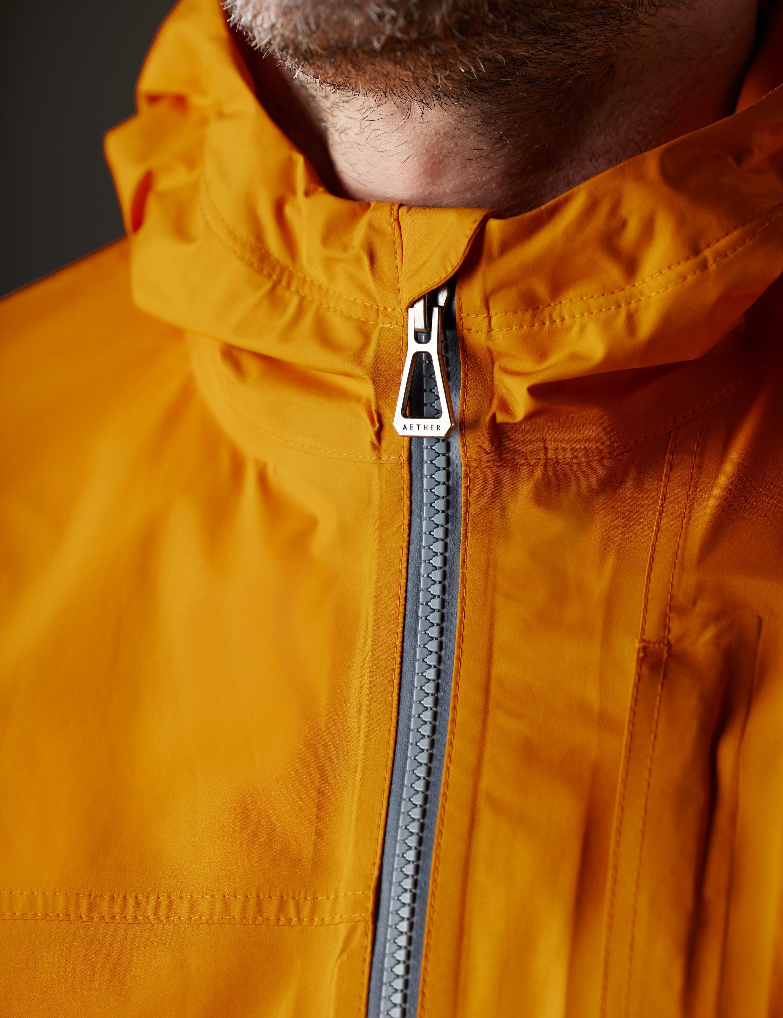 A detailed photo of the Storm All-Weather Jacket's Front Zipper.