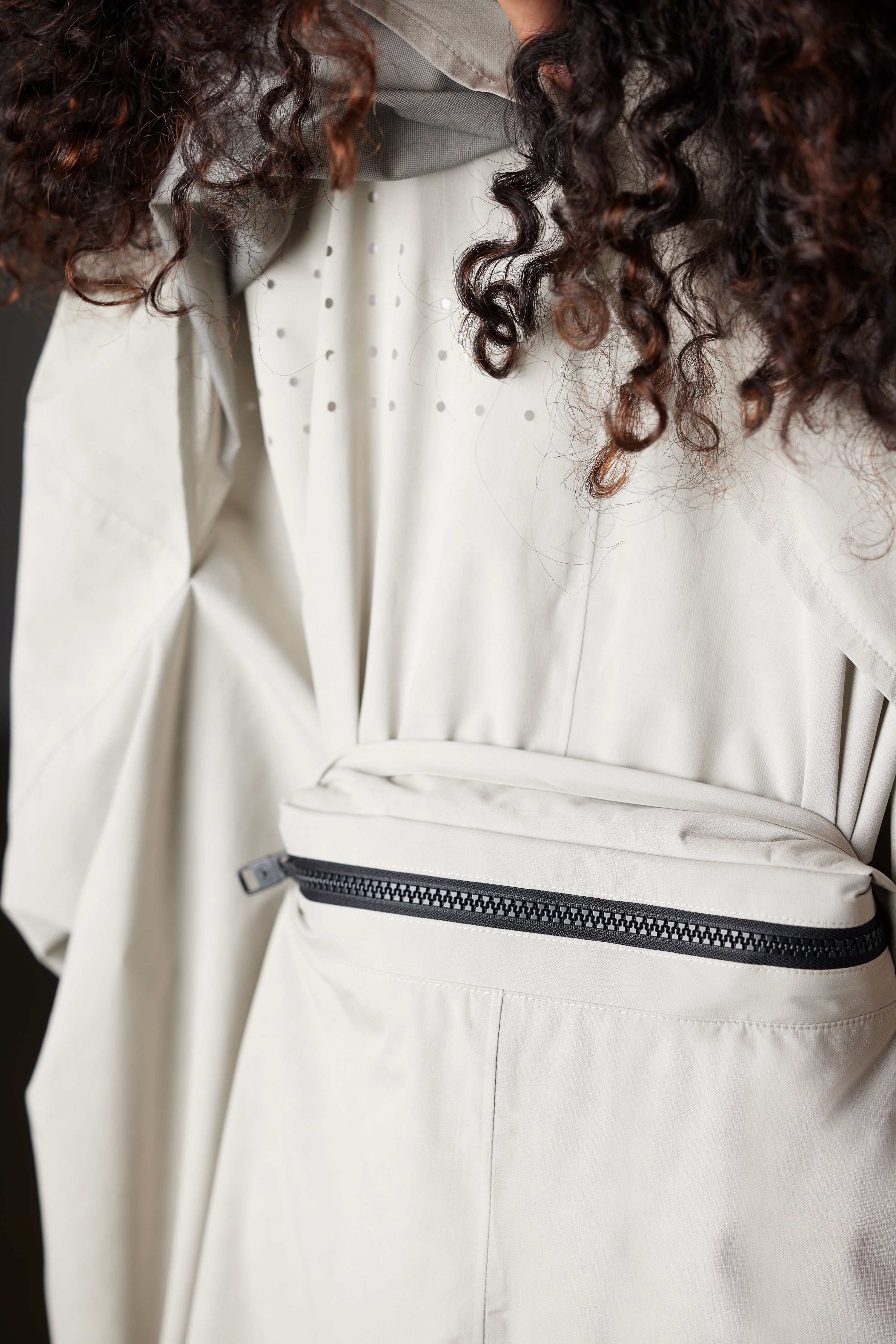 Kite Packable Rain Poncho Stone Grey