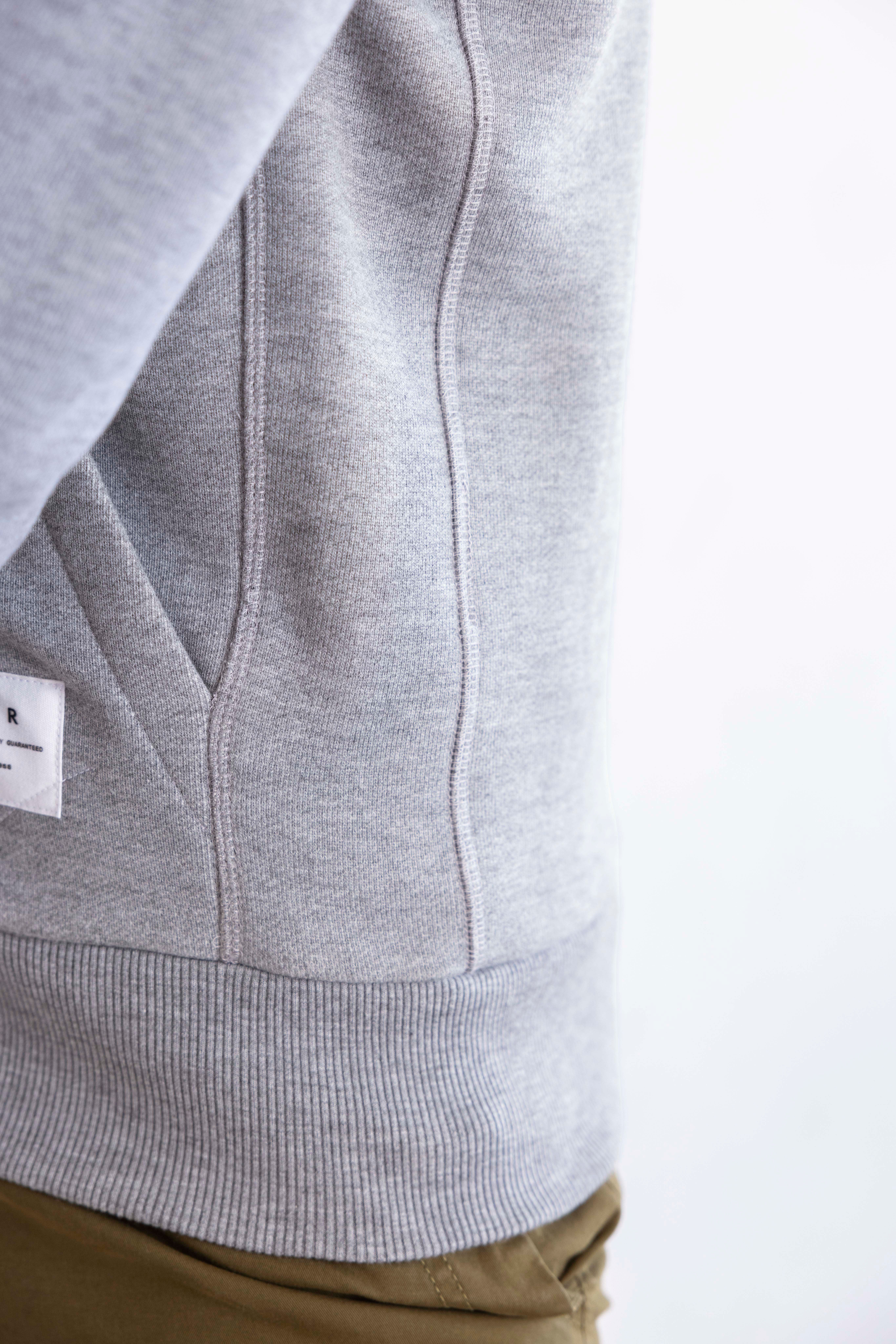 Foundation Full-Zip Hoodie - Light Heather Grey
