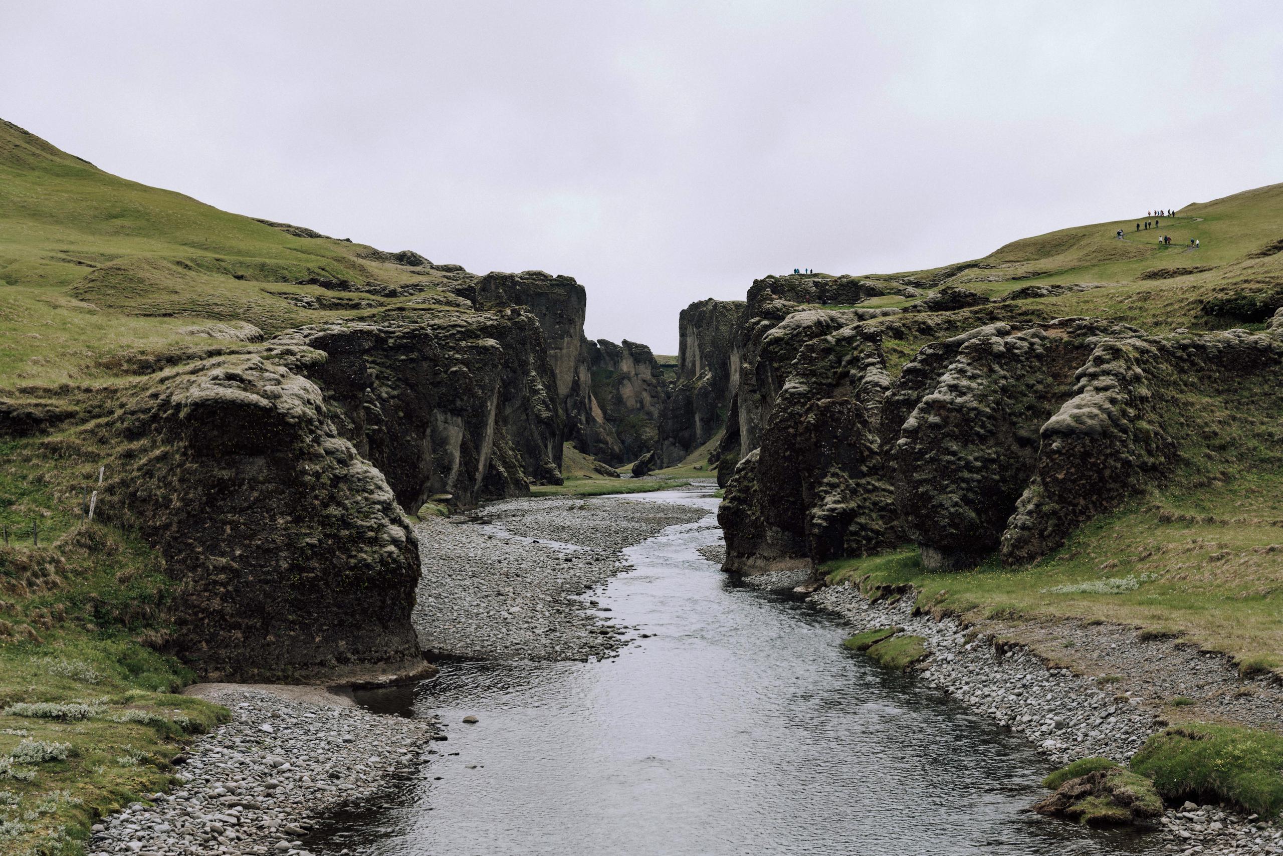 River in Iceland running through rocky landscape