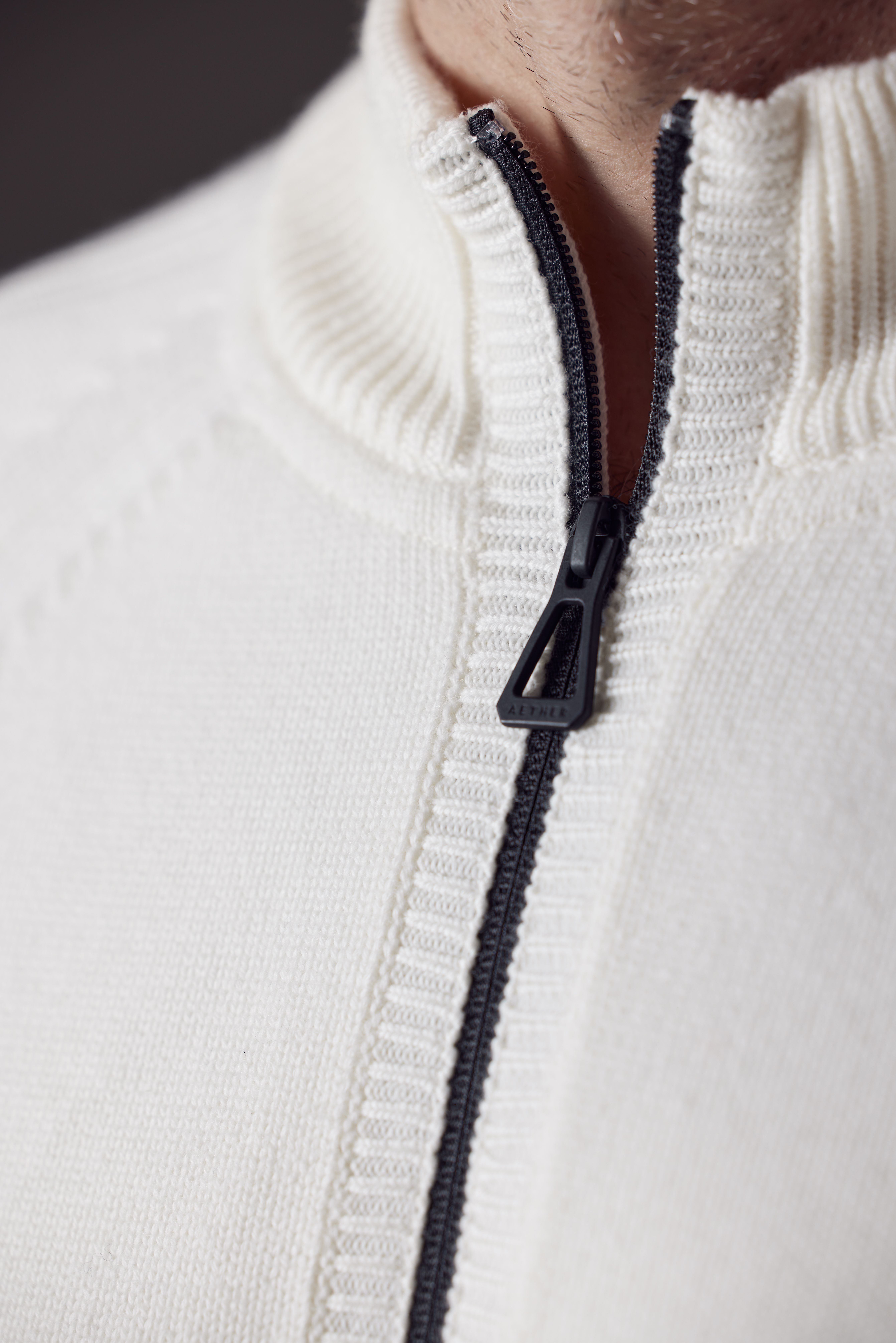 é frill zip sweat blouson white é frill zip sweat blouson white