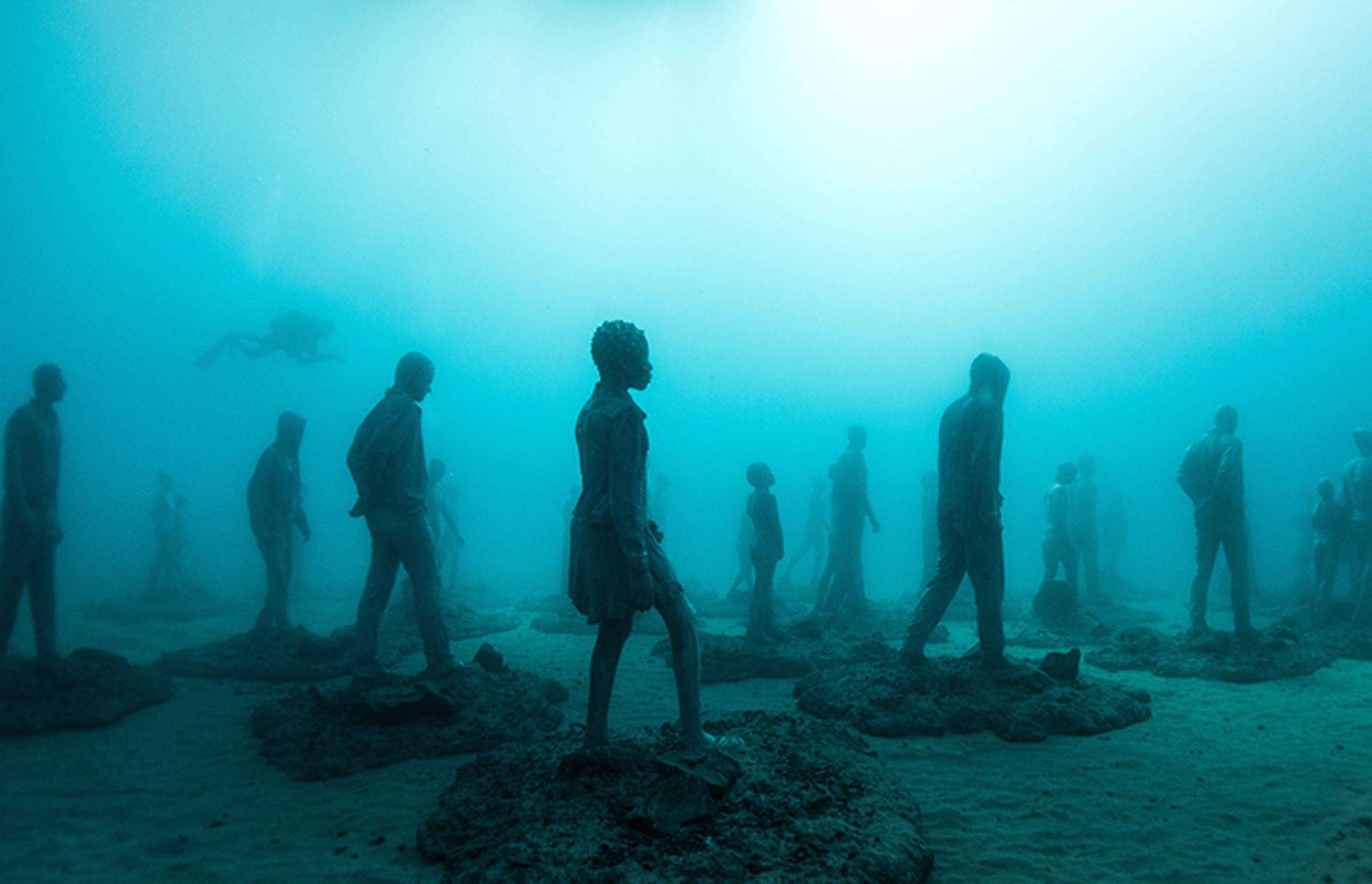 underwater sculpture art installation